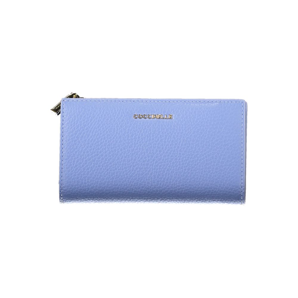 Coccinelle Light Blue Leather Women Wallet Coccinelle