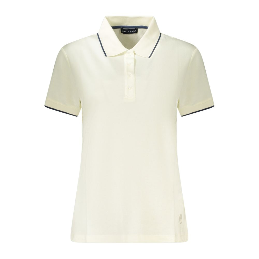 Camisa polo feminina North Sails de algodão branco