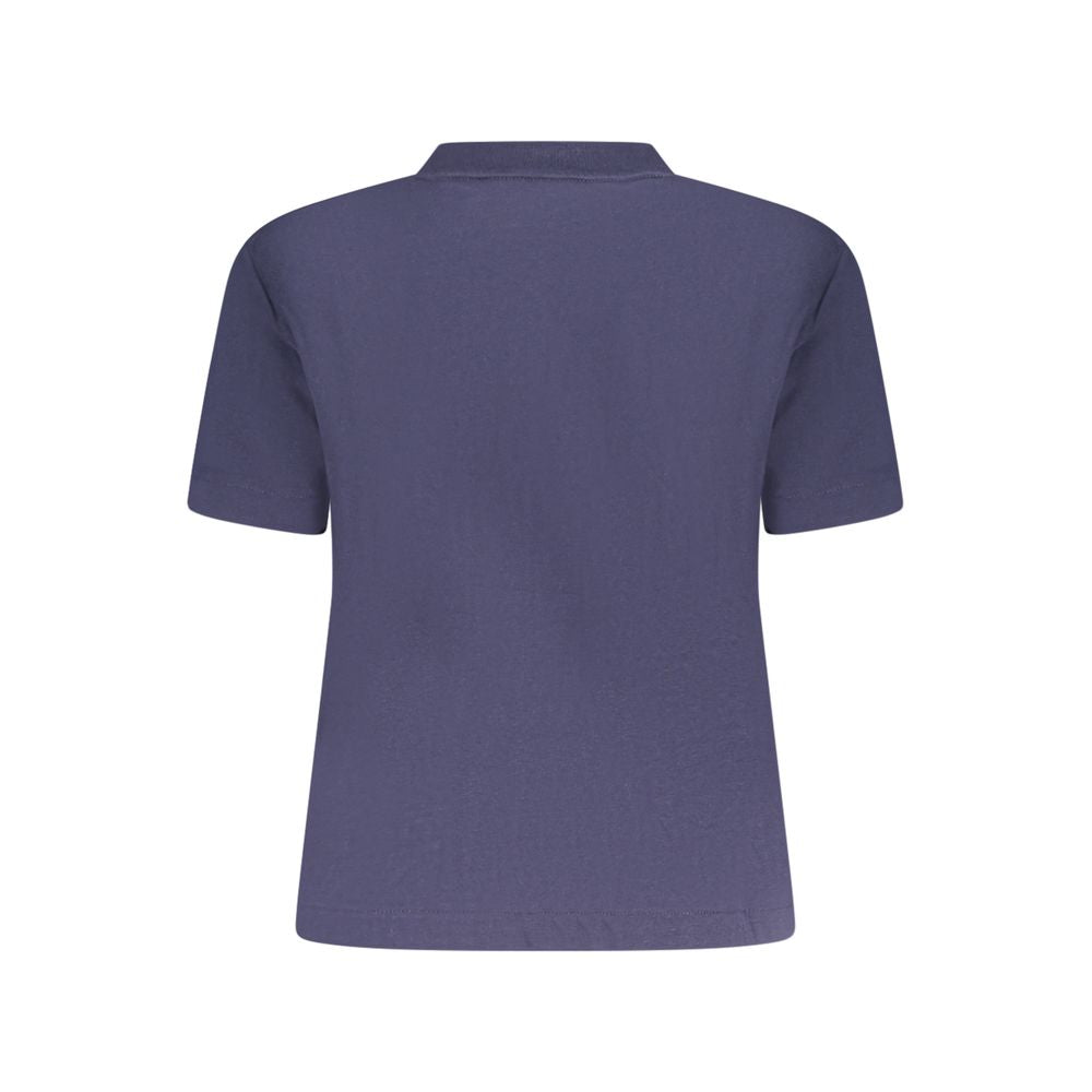 Camiseta feminina Calvin Klein azul de algodão