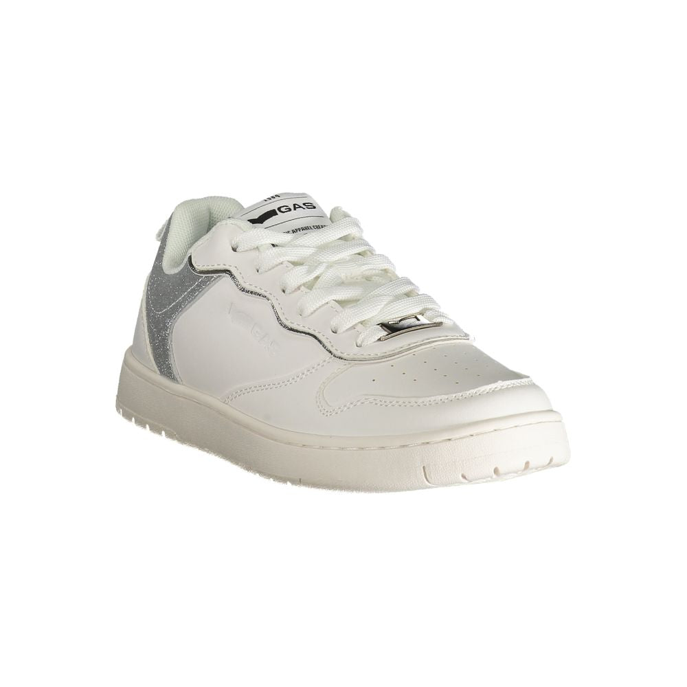 Gas White Polyester Women Sneaker Gas
