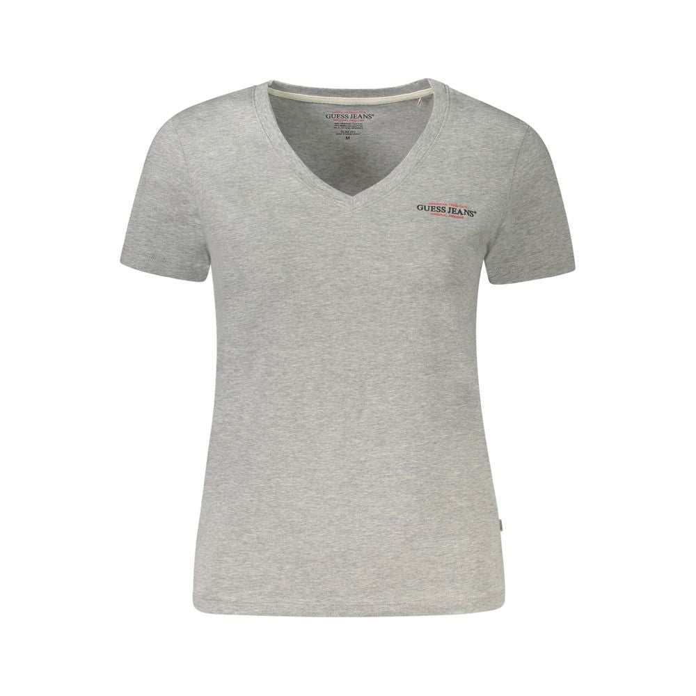 Blusa feminina Guess Jeans cinza de algodão