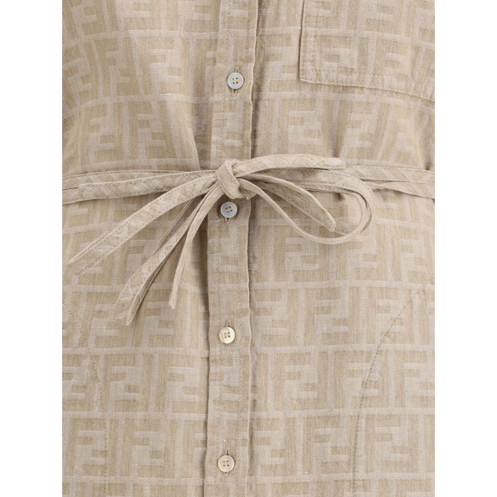 Fendi Chambray Dress Fendi