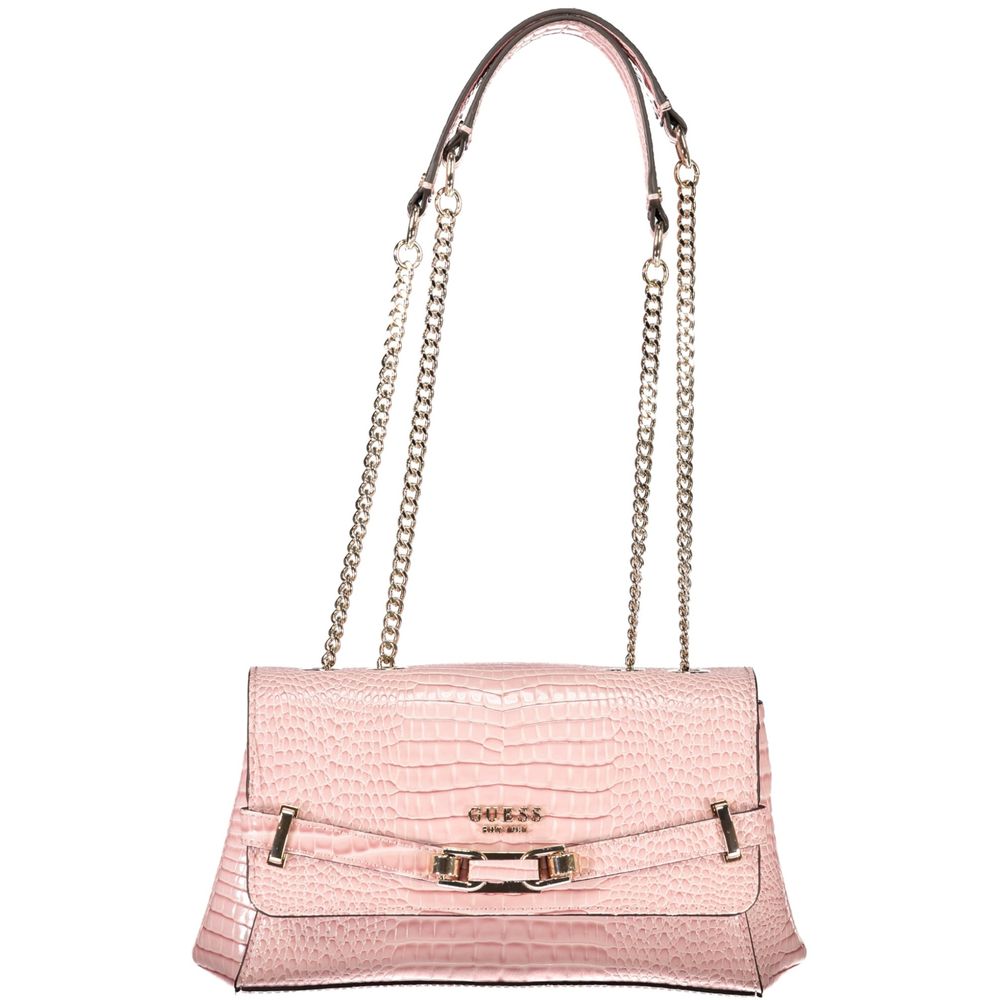 Guess Jeans Pink Polyethylene Women Handbag Guess Jeans