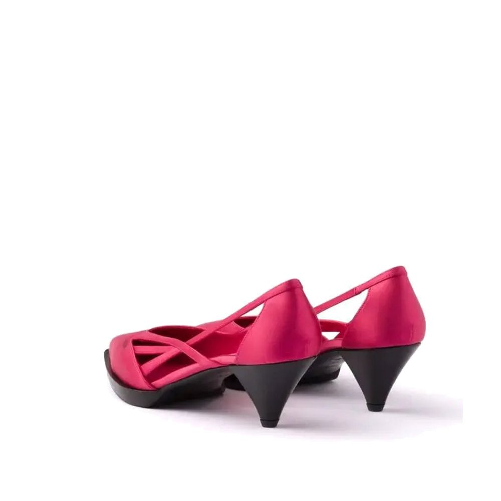 Prada 55mm Satin Cut-Out Pumps Prada