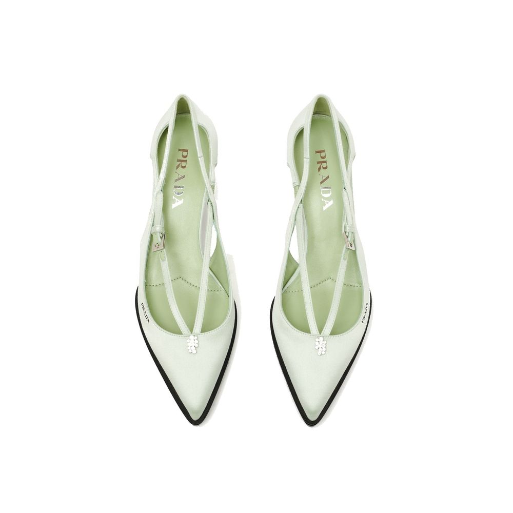 Prada Cut-Out Satin Pumps Prada