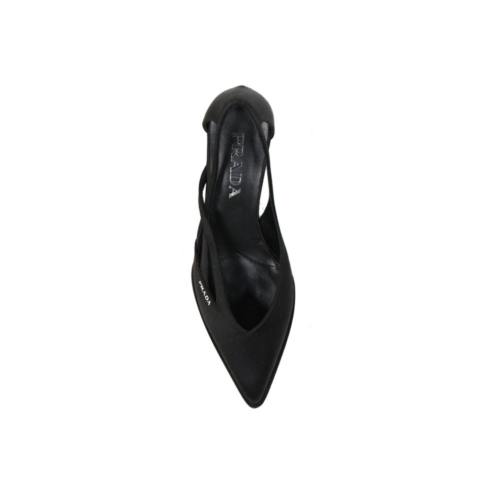 Prada 55mm Cut-Out Satin Pumps Prada
