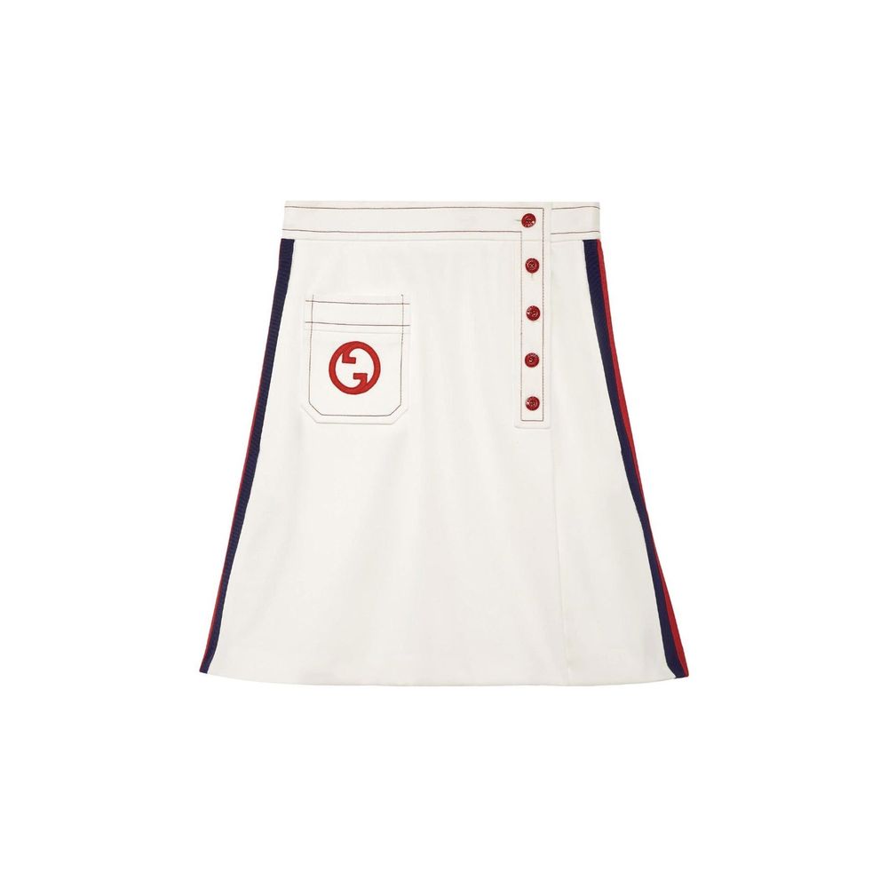 Gucci Interlocking G A-line Skirt Gucci