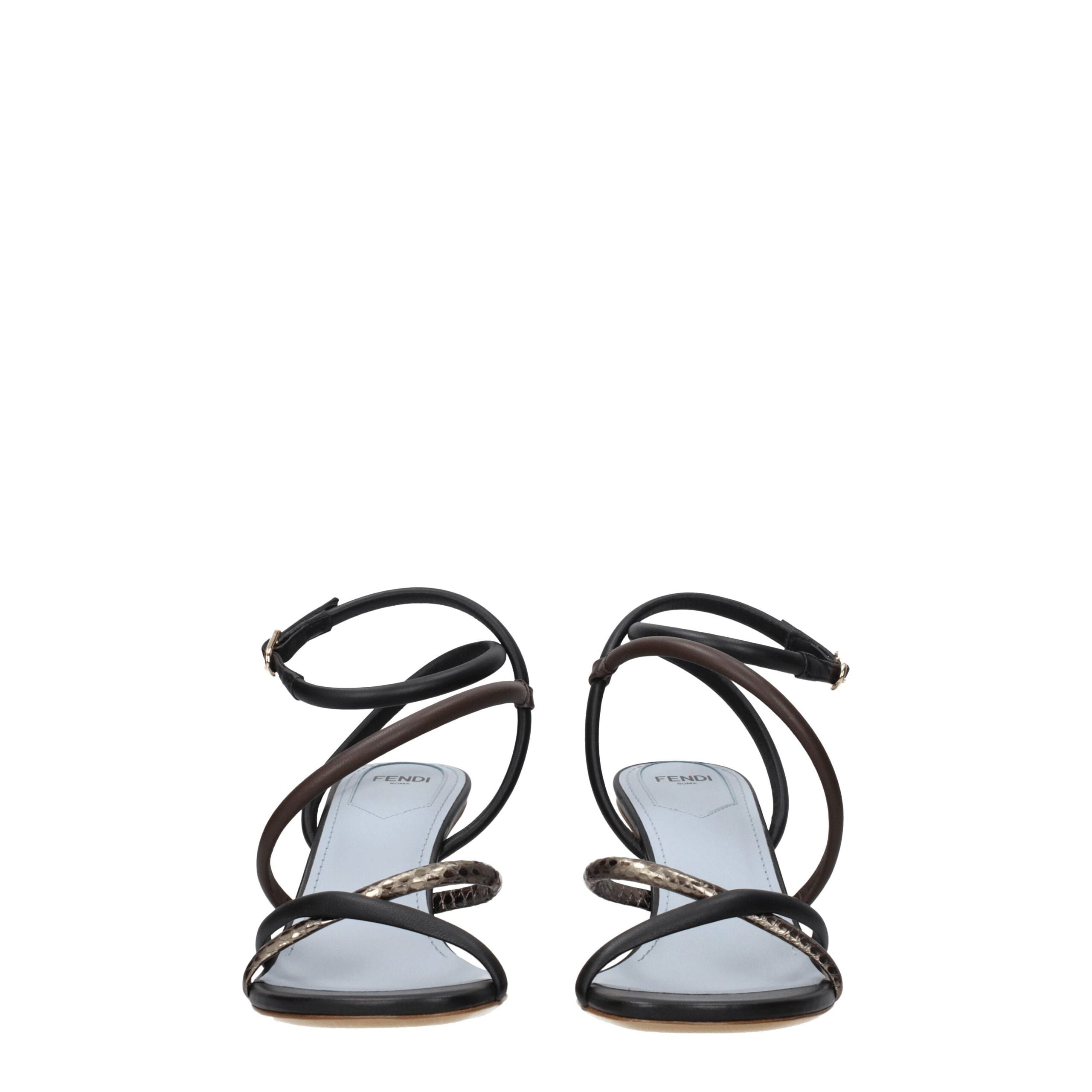Fendi Multicolor Leather Sandal Fendi
