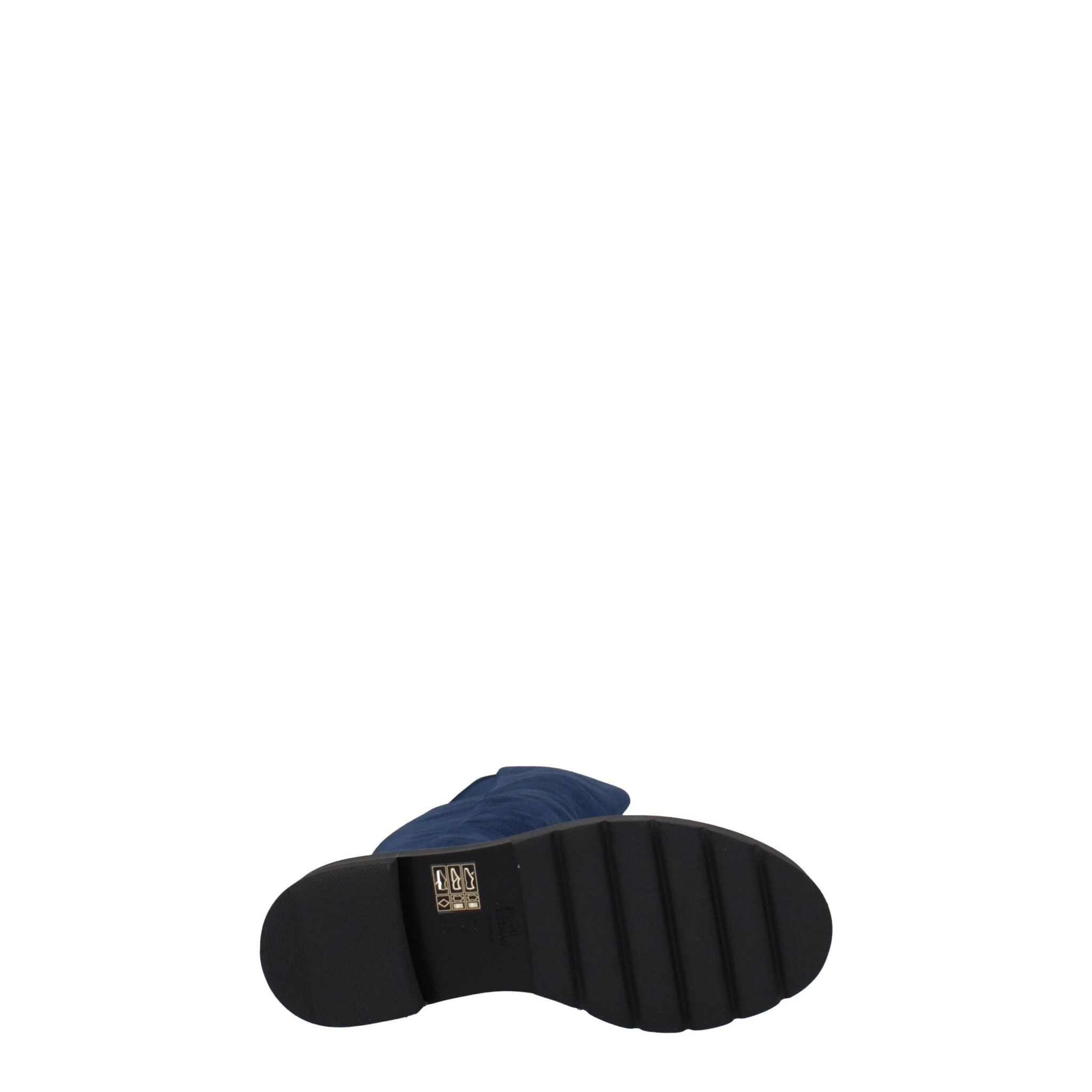 Botas altas de piel azul Stuart Weitzman