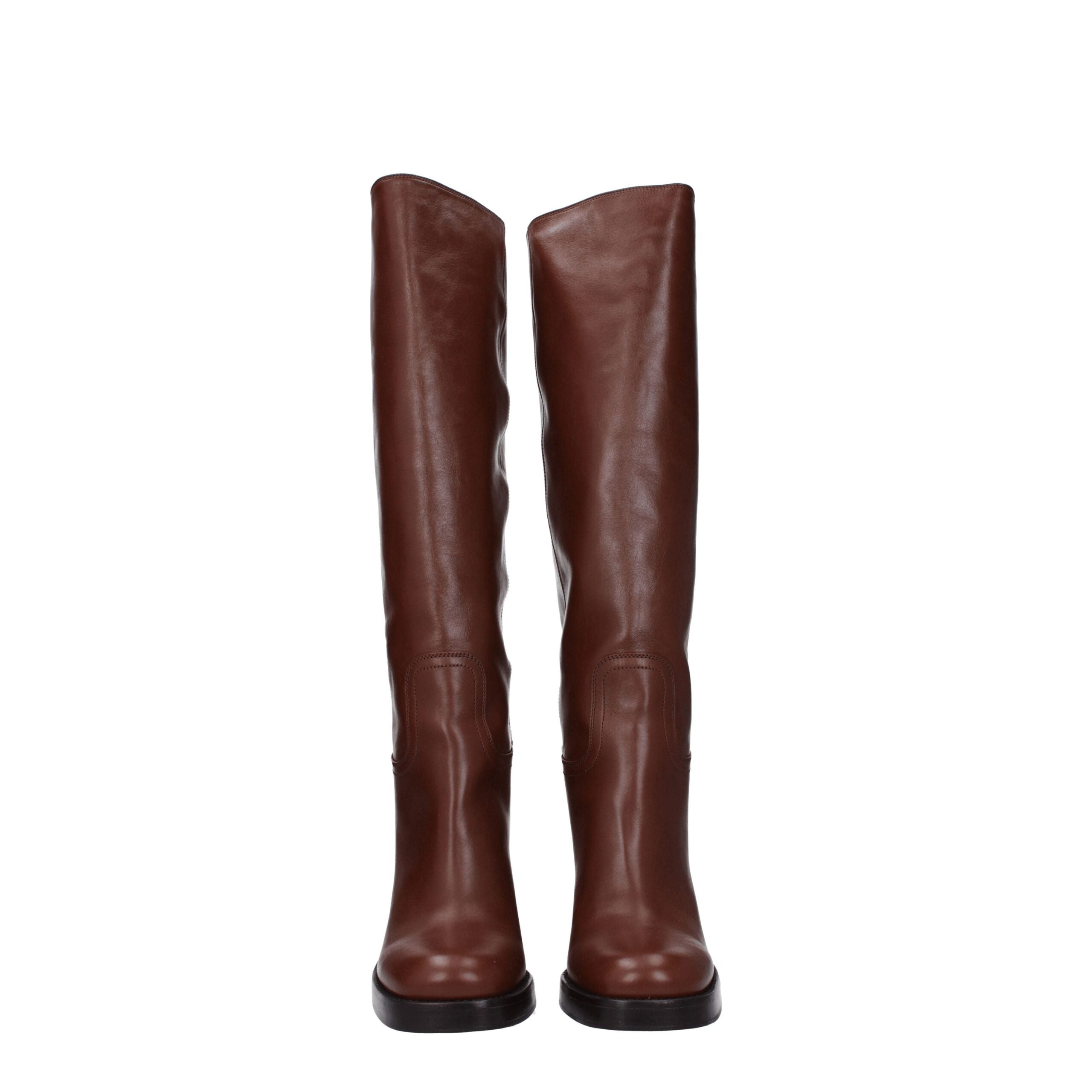 Prada Brown Leather Boot Prada