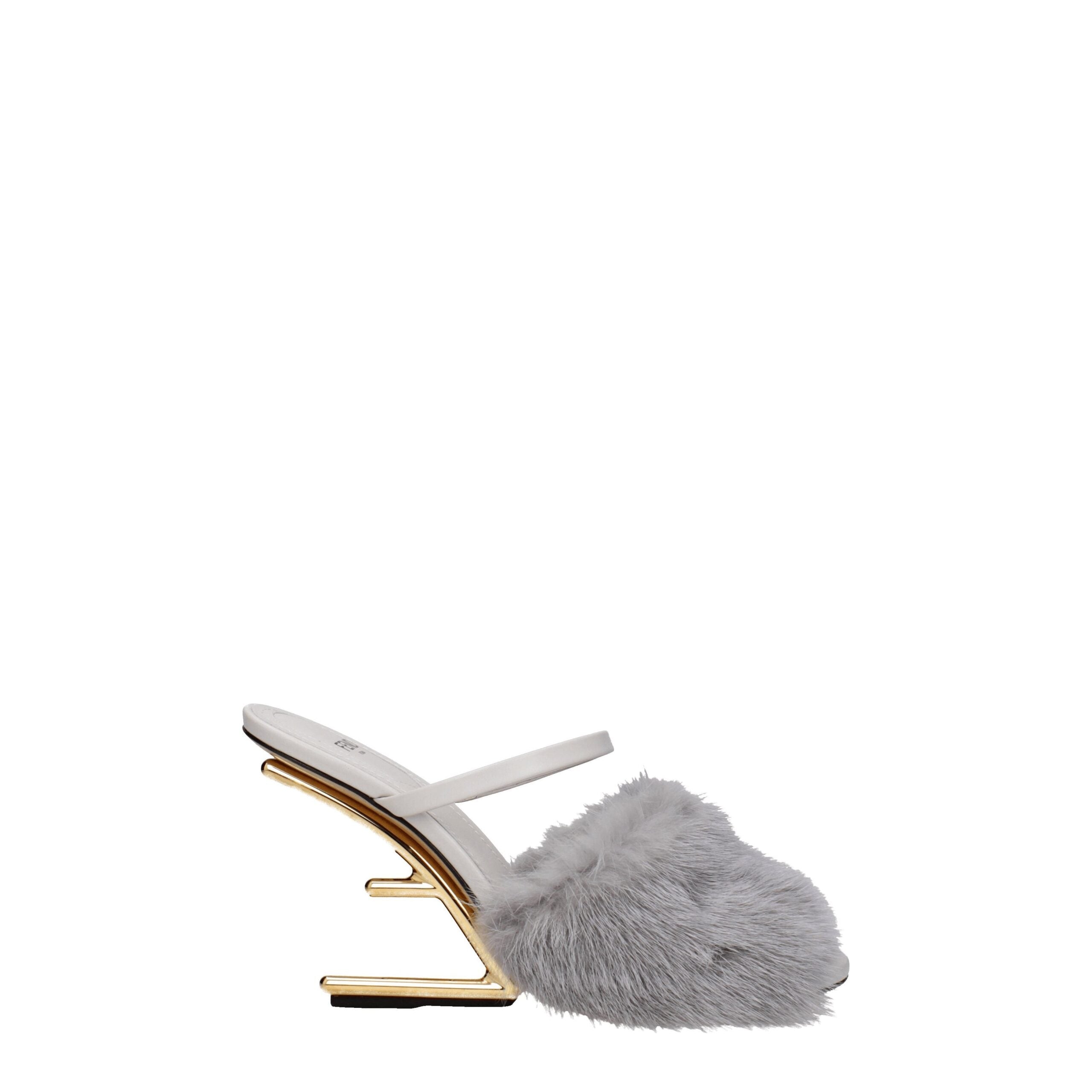Fendi Gray Mink Sandal Fendi