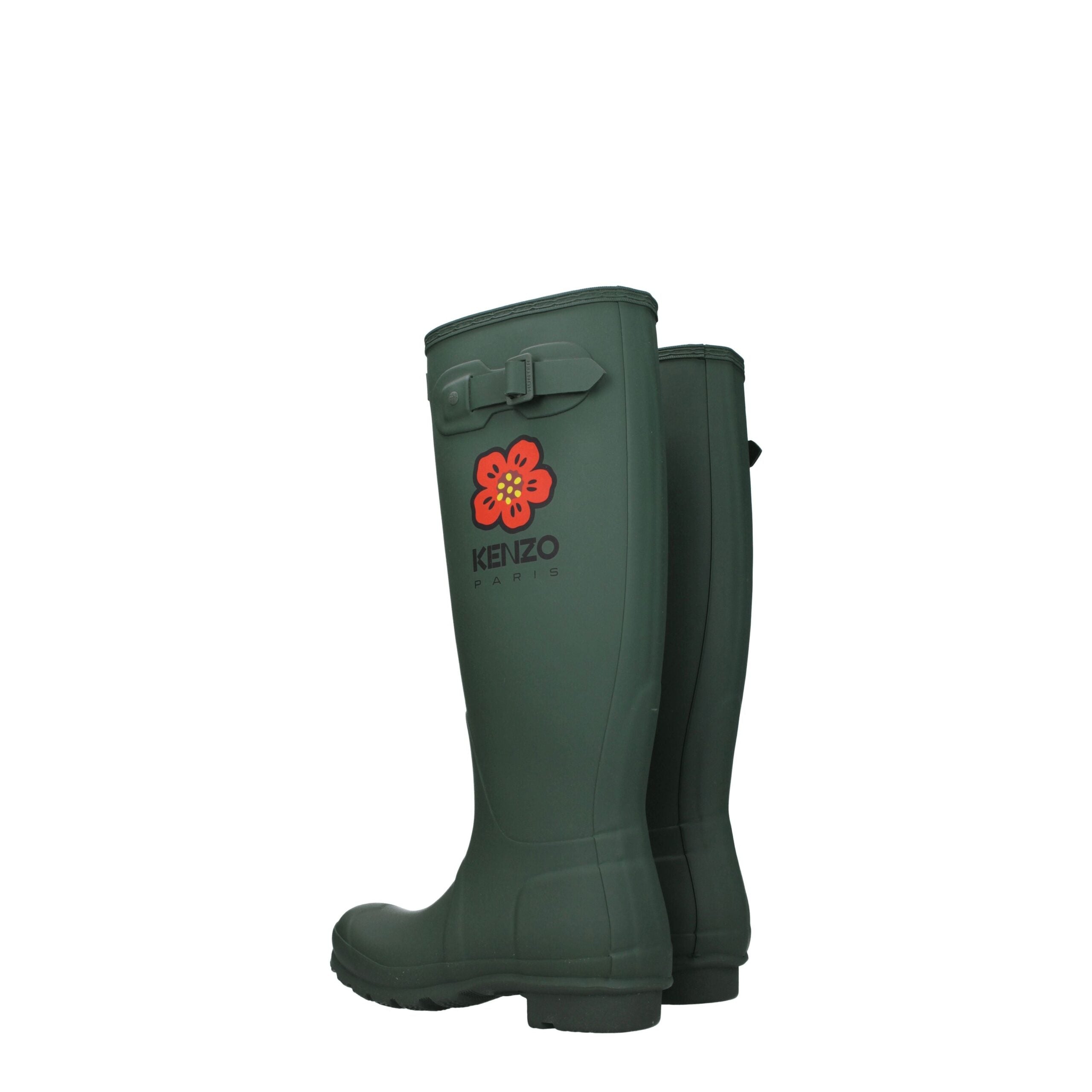 Kenzo Green Cotton Boot Kenzo