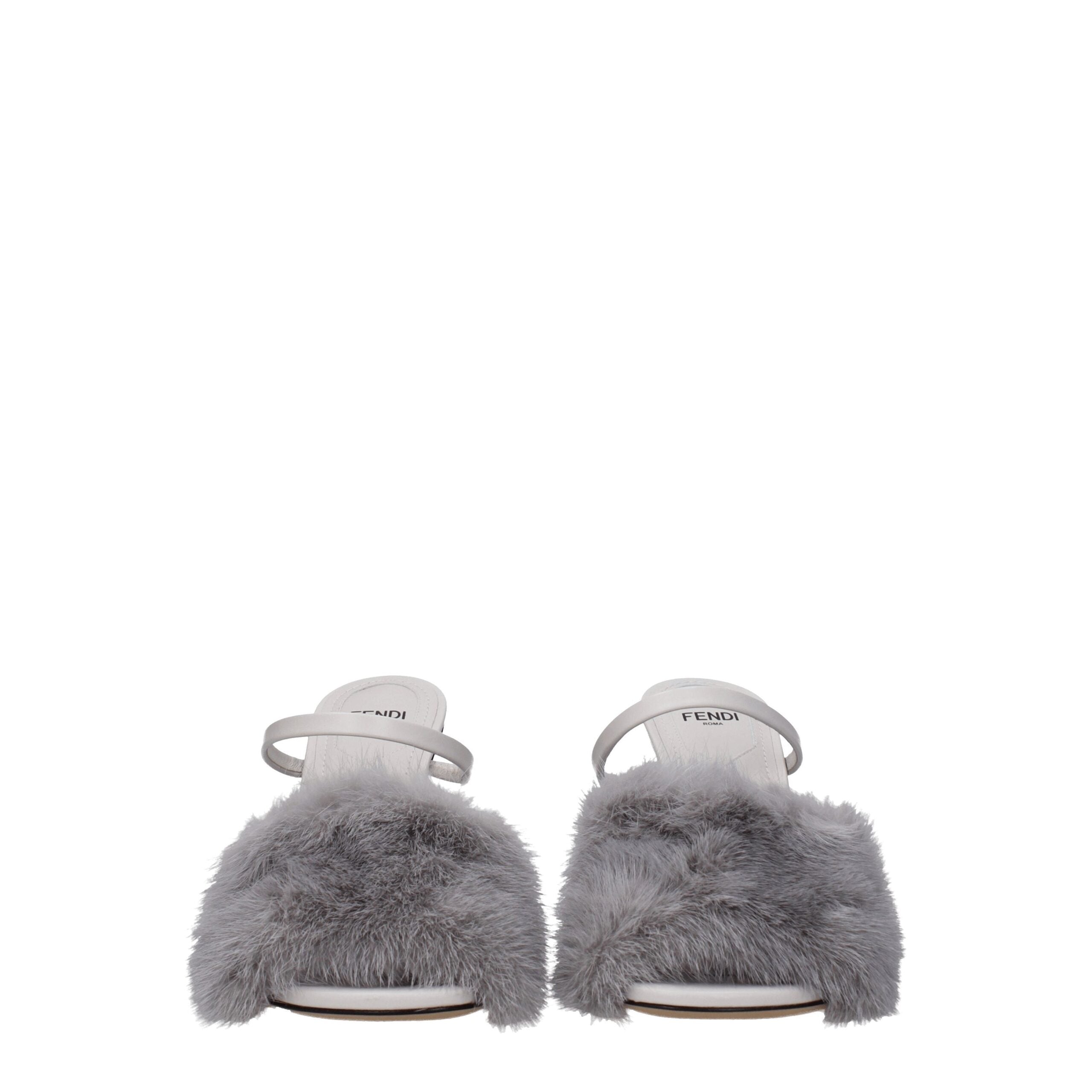 Fendi Gray Mink Sandal Fendi