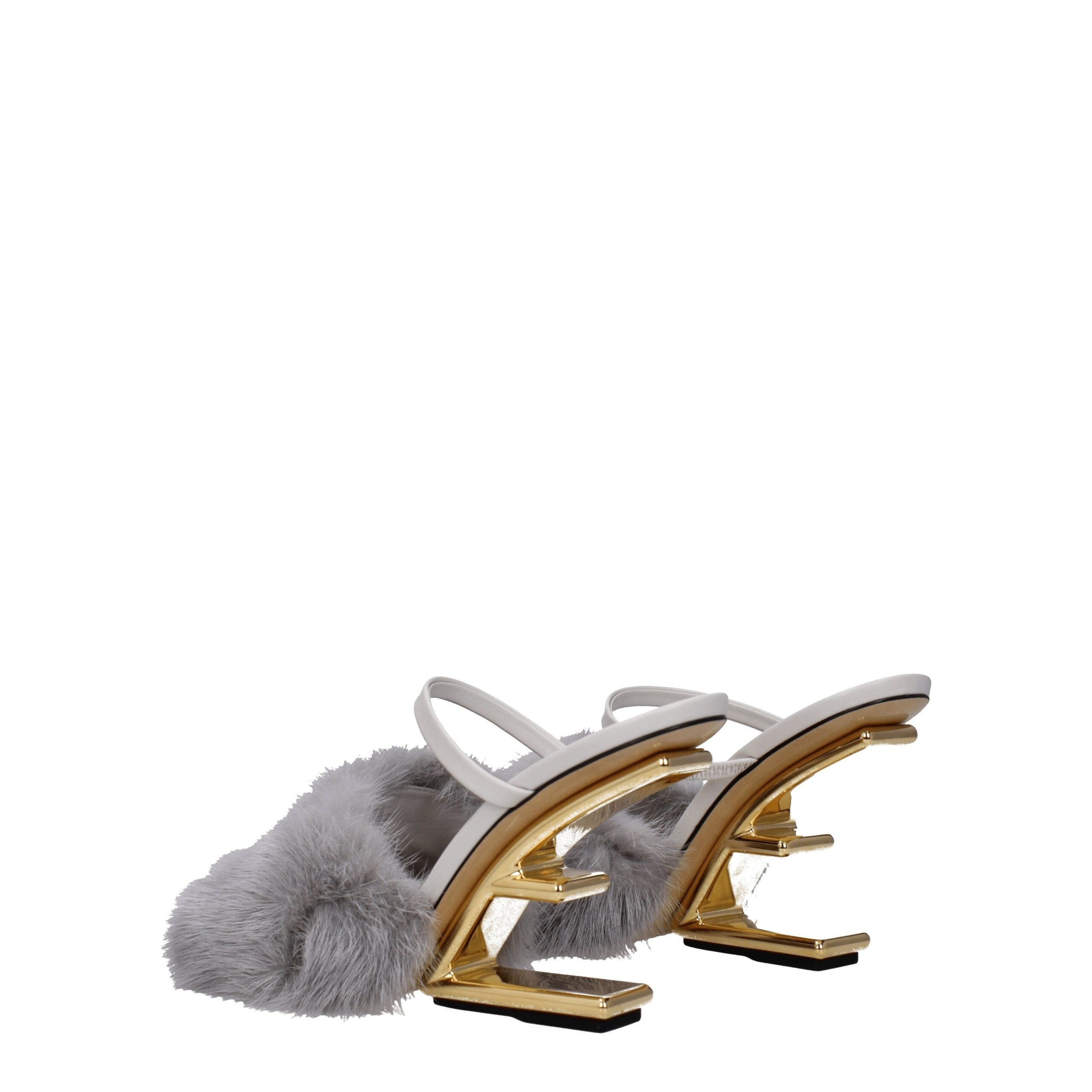 Fendi Gray Mink Sandal Fendi