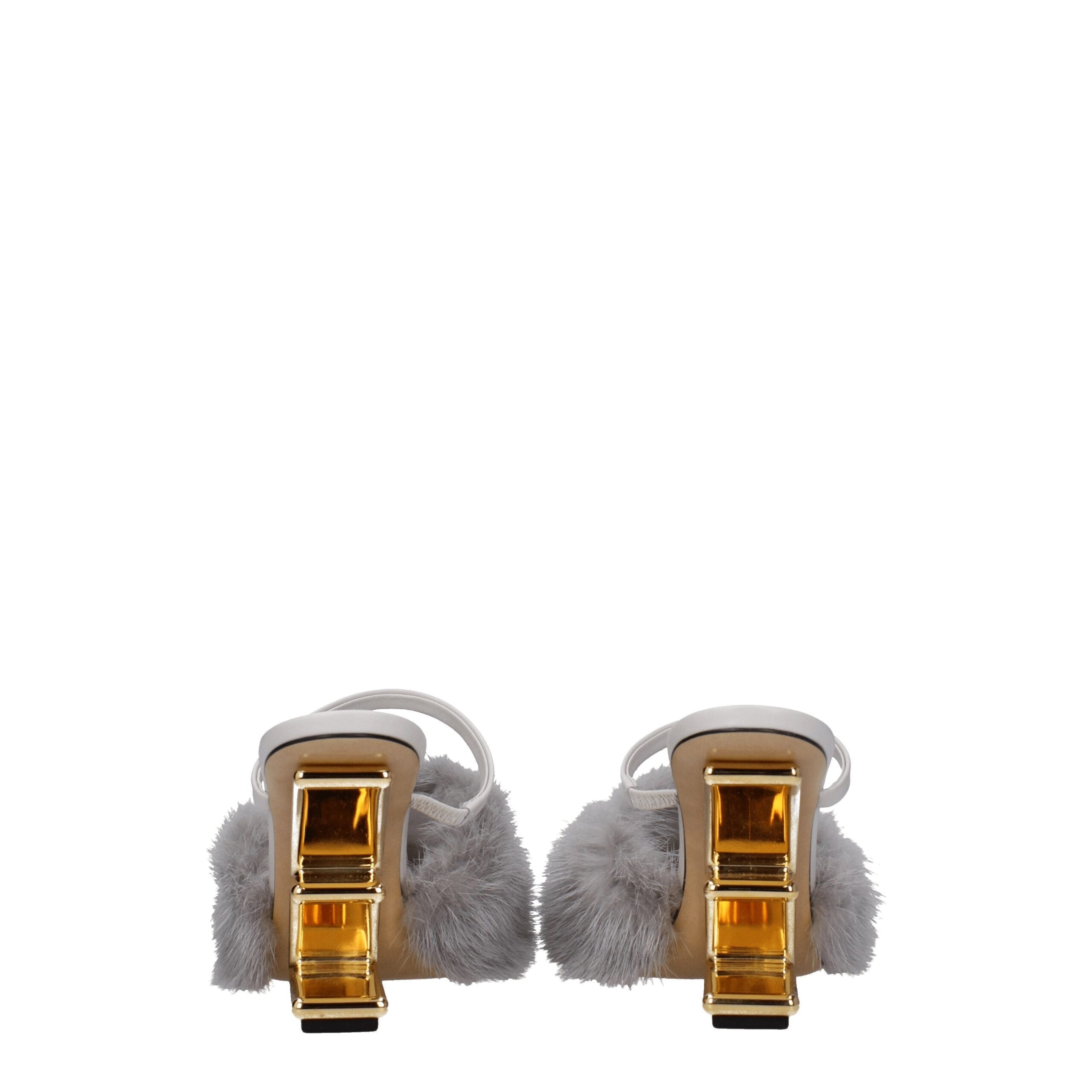 Fendi Gray Mink Sandal Fendi