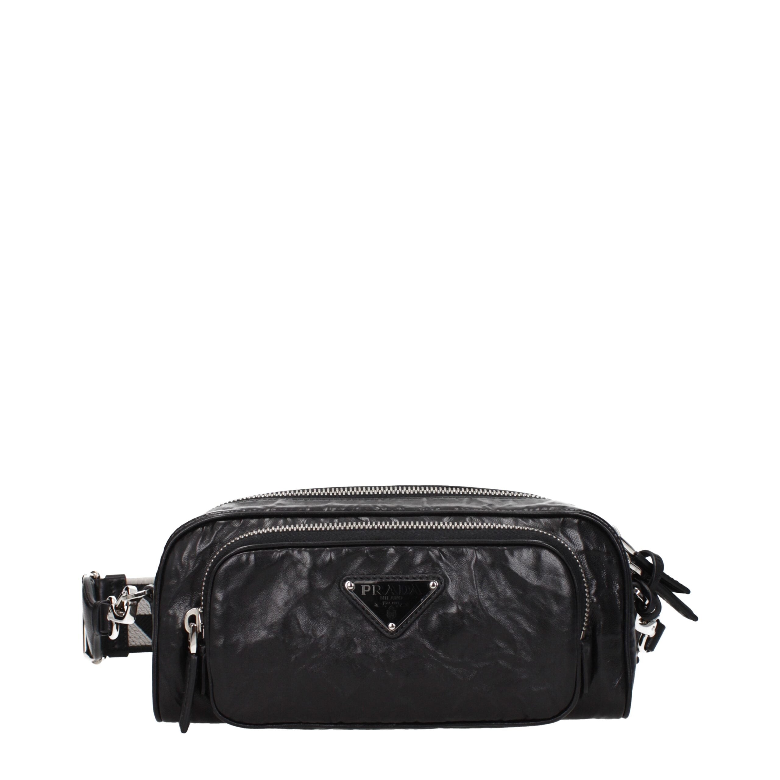 Prada Black Leather Crossbody Bag Prada