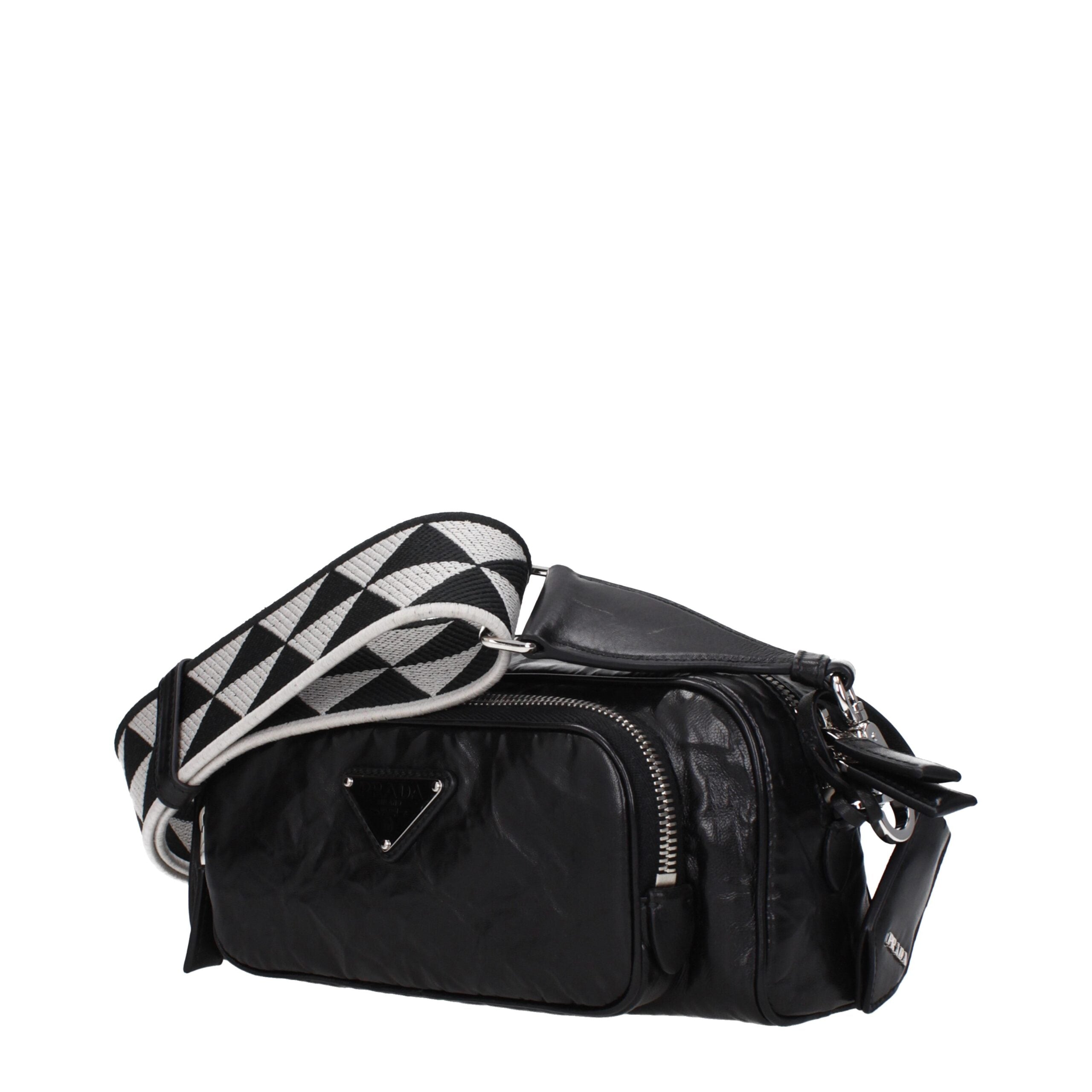 Prada Black Leather Crossbody Bag Prada