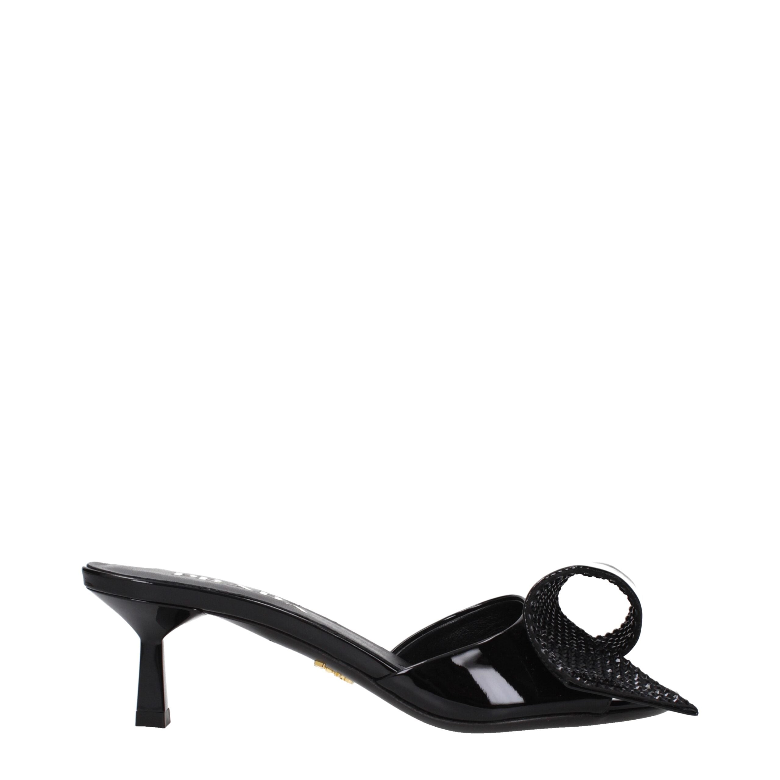 Prada Black Leather Sandal Prada
