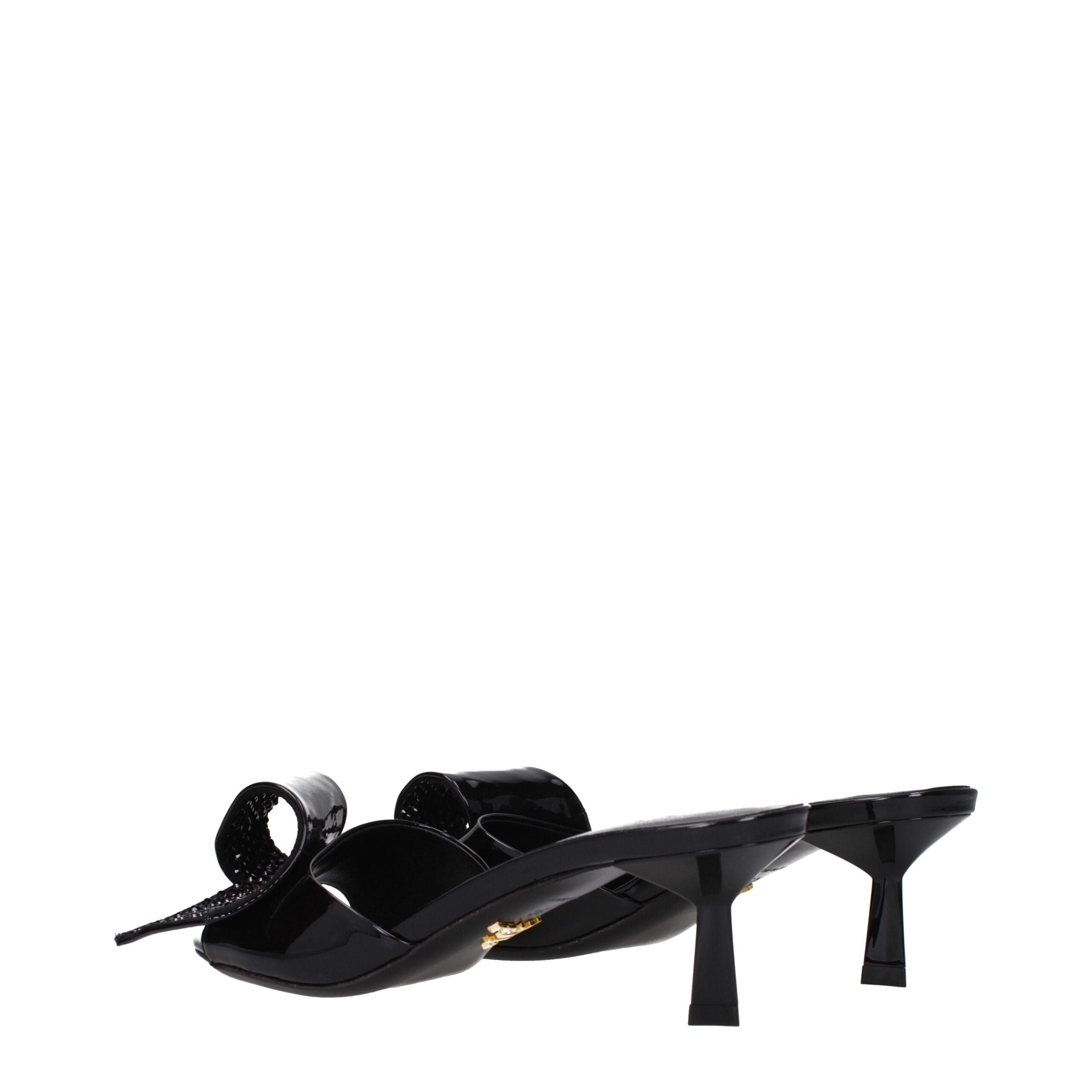 Prada Black Leather Sandal Prada