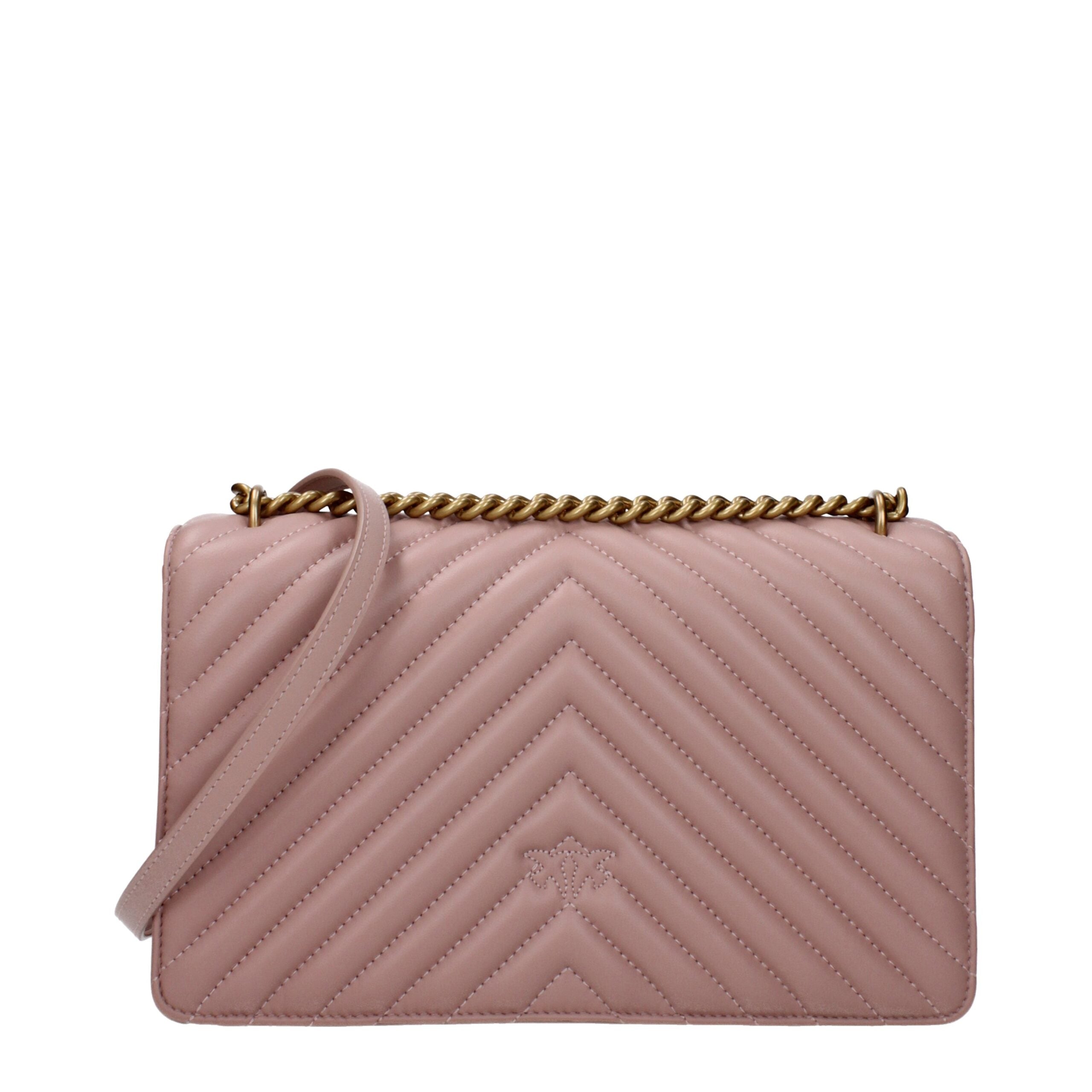 PINKO Pink Leather Crossbody Bag PINKO