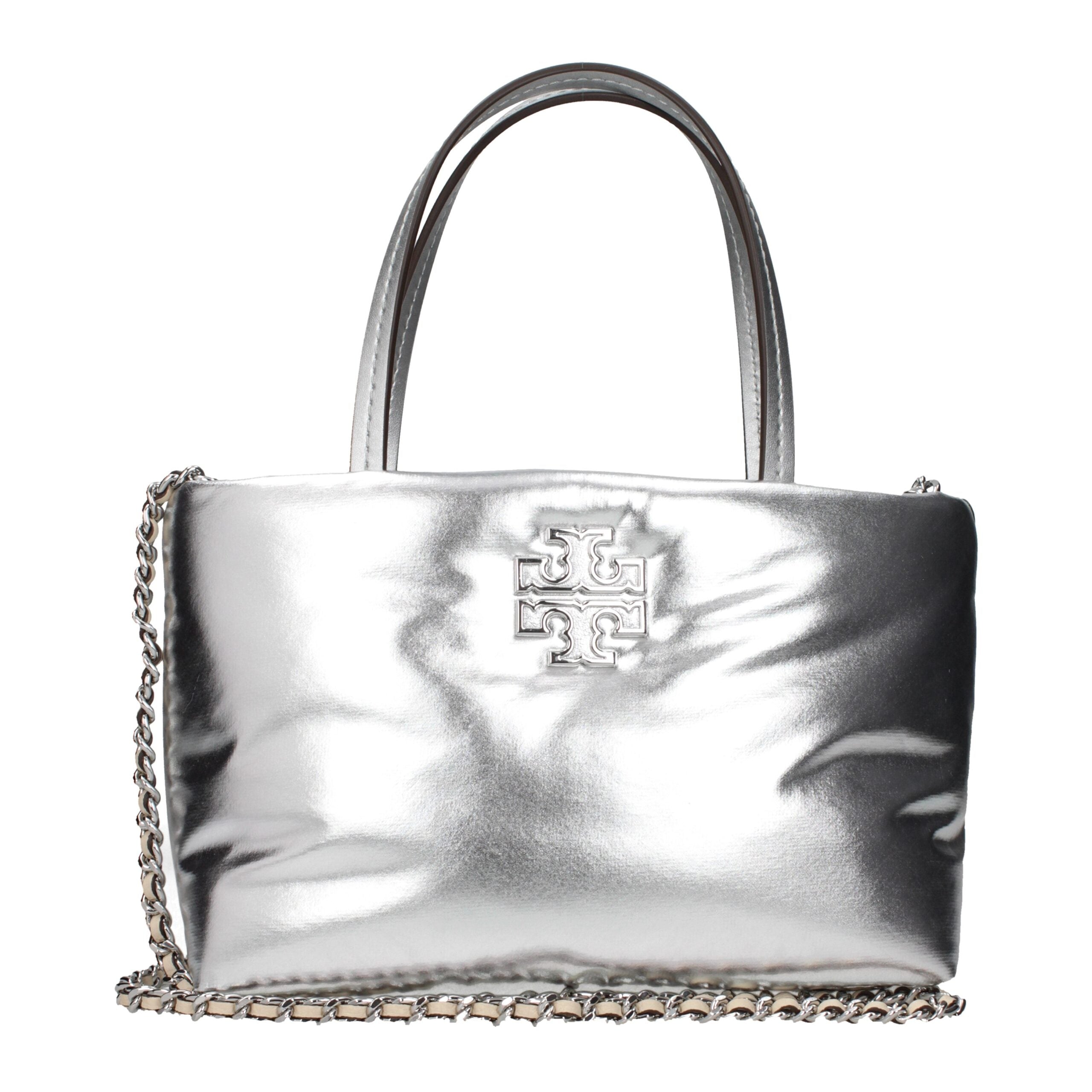 Tory Burch Gray Leather Handbag Tory Burch