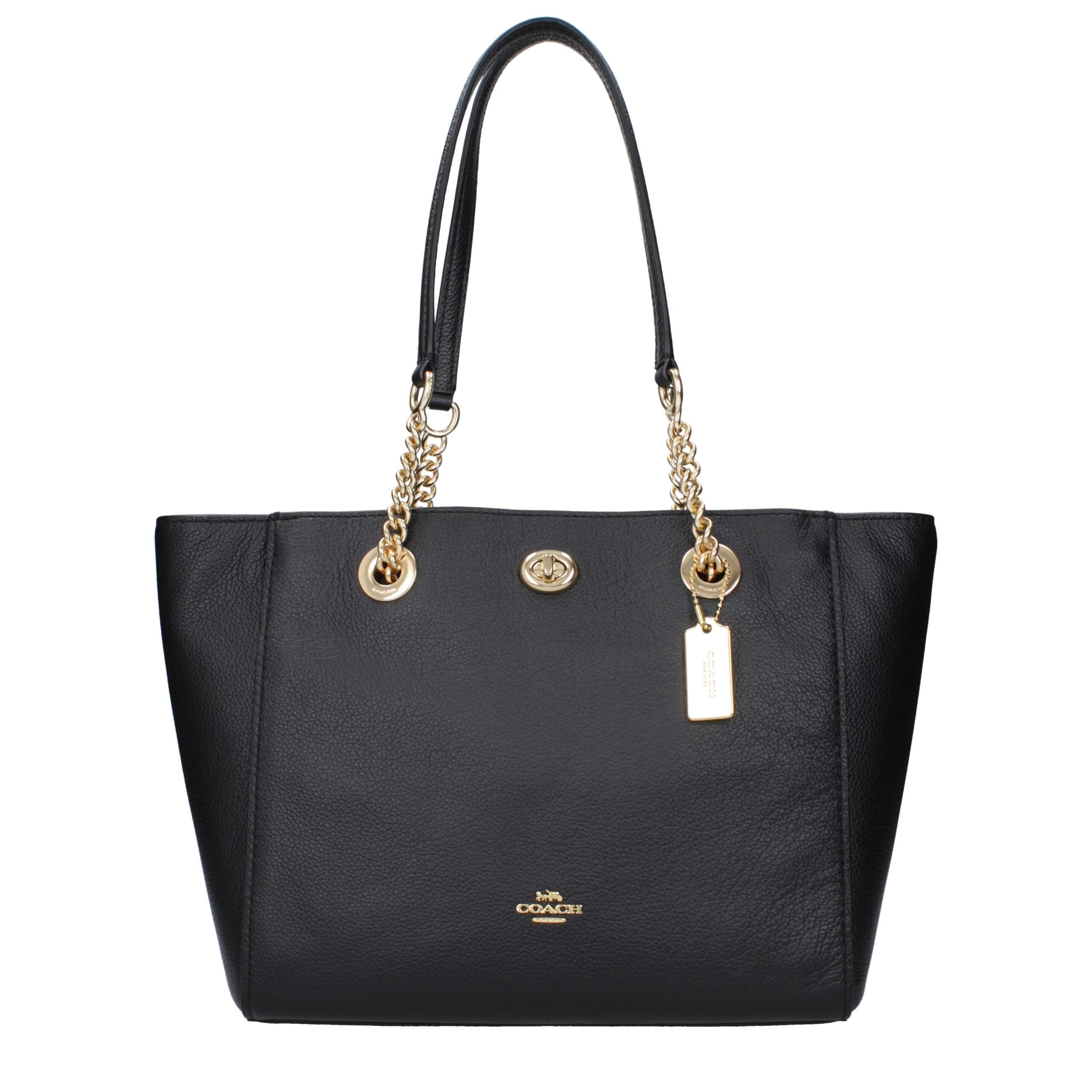COACH Black Leather Shoulder Bag COACH