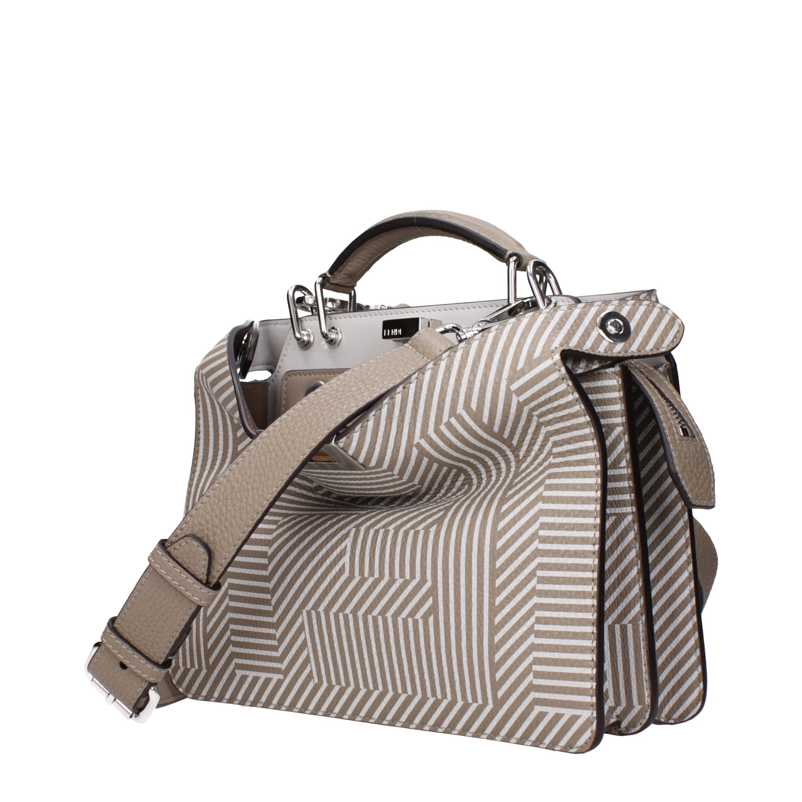 Fendi Beige Leather Handbag Fendi