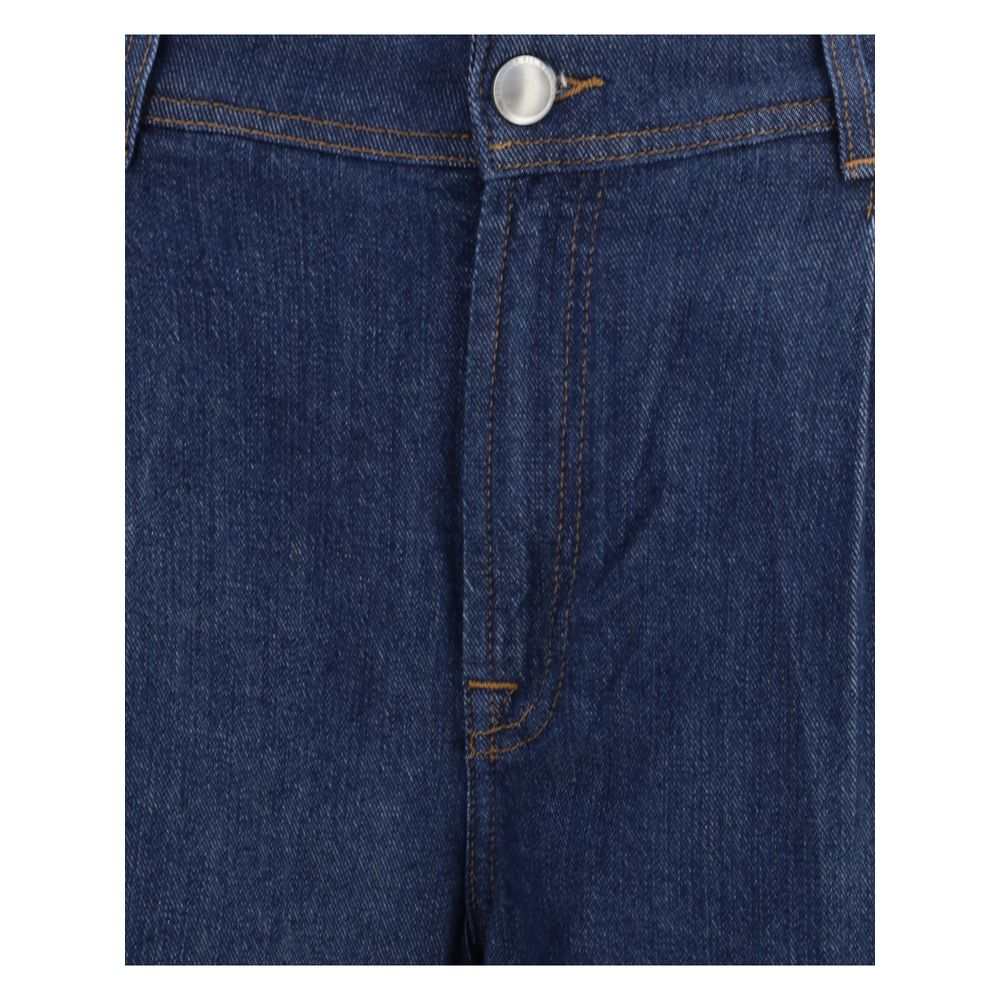7FOR Blue Modal Jeans Denim