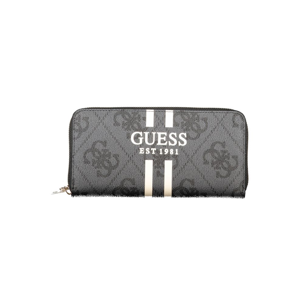 Guess Jeans Black Polyethylene Women Wallet Guess Jeans