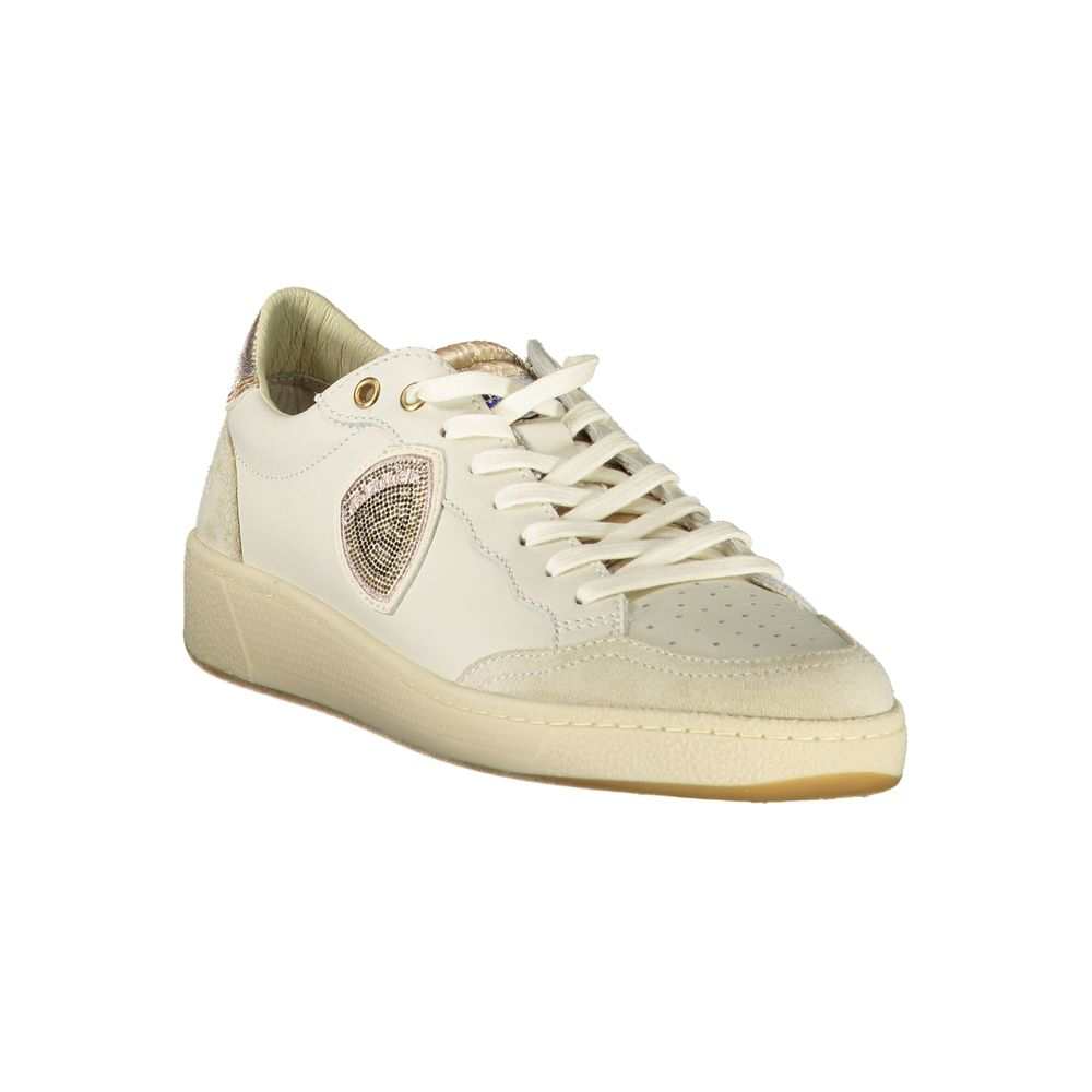 Zapatillas de mujer de piel blanca Blauer