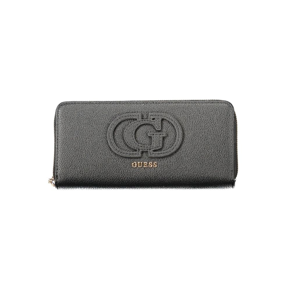 Guess Jeans Black Polyethylene Women Wallet Guess Jeans