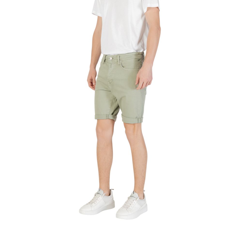 Replay Bicolor Cotton Bermuda Shorts