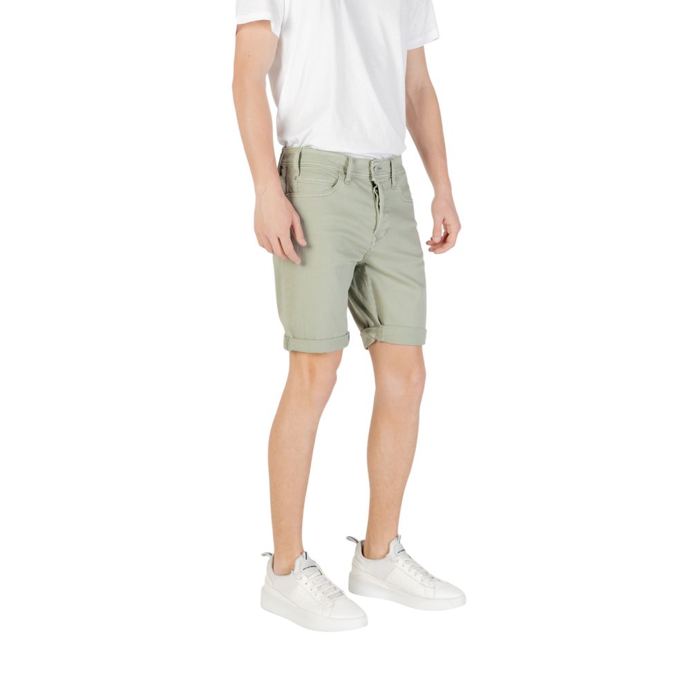 Replay Bicolor Cotton Bermuda Shorts