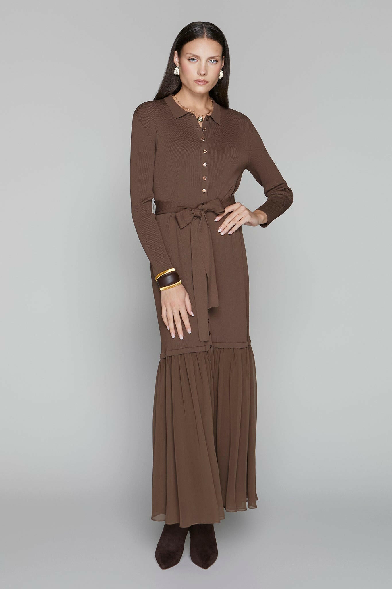 Harlow Dress in Walnut Apparalel