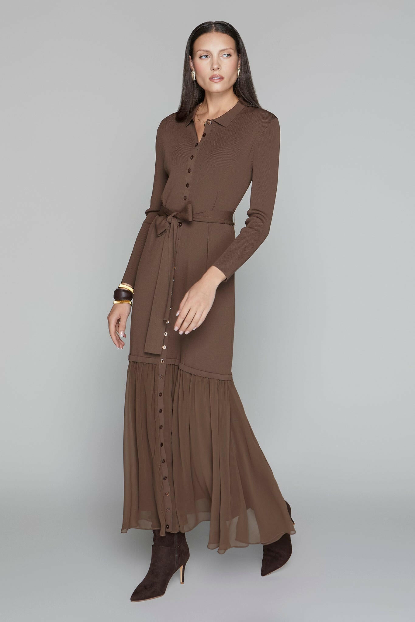 Harlow Dress in Walnut Apparalel