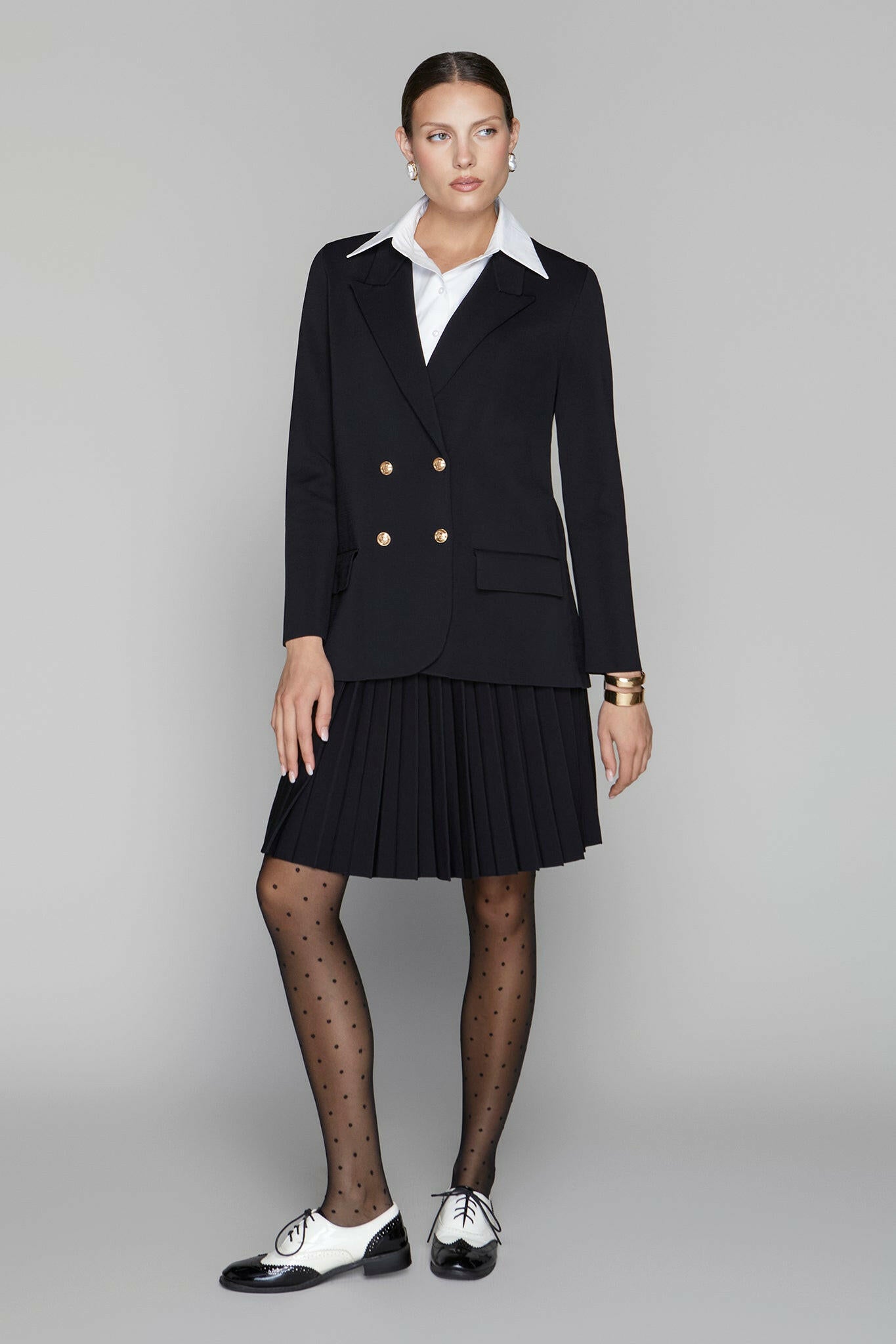 Darby Blazer in Black Apparalel