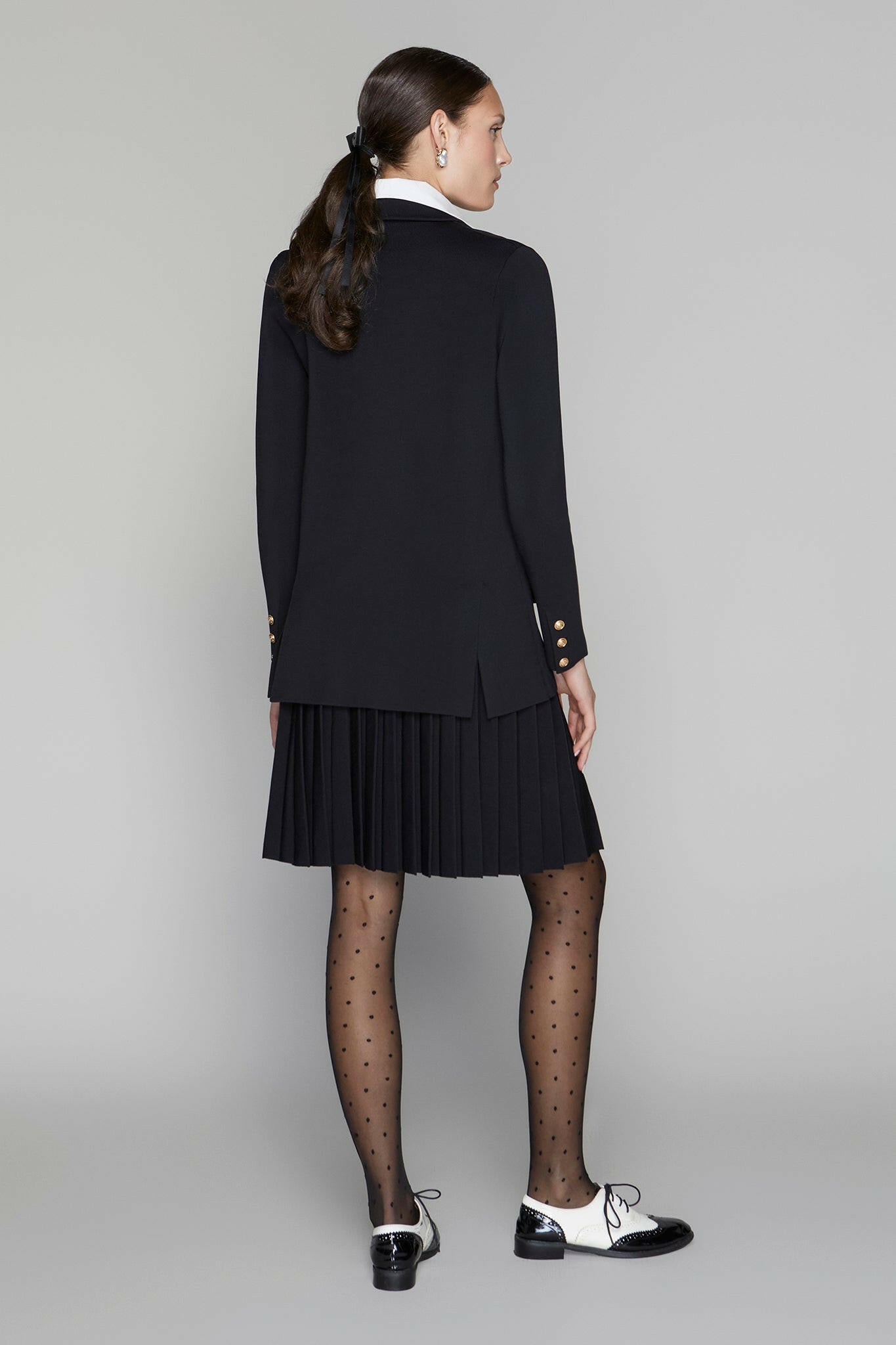 Darby Blazer in Black Apparalel