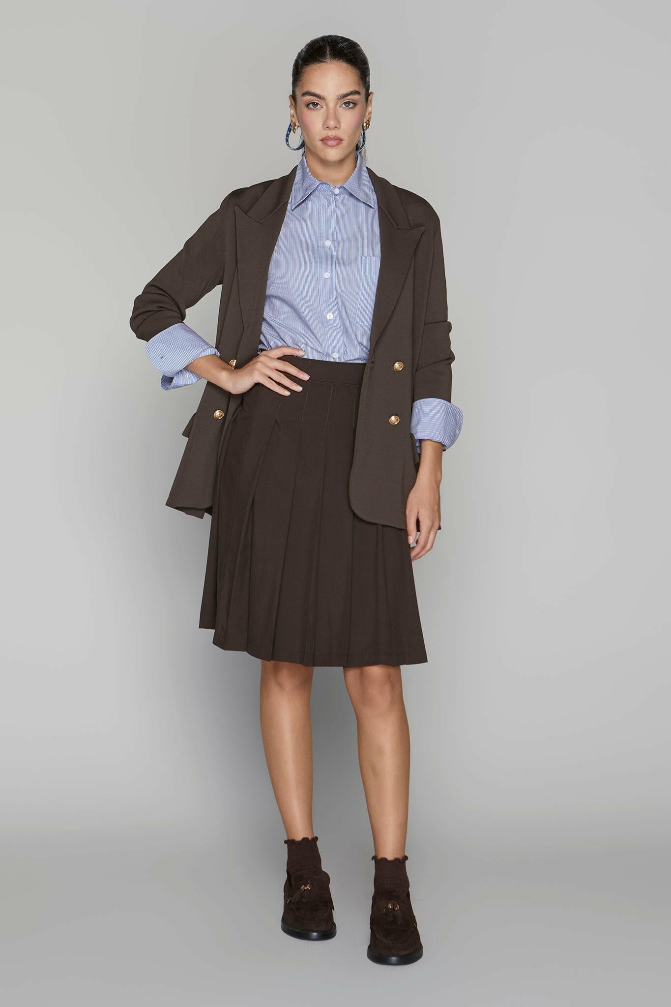 Darby Blazer in Cocoa Apparalel