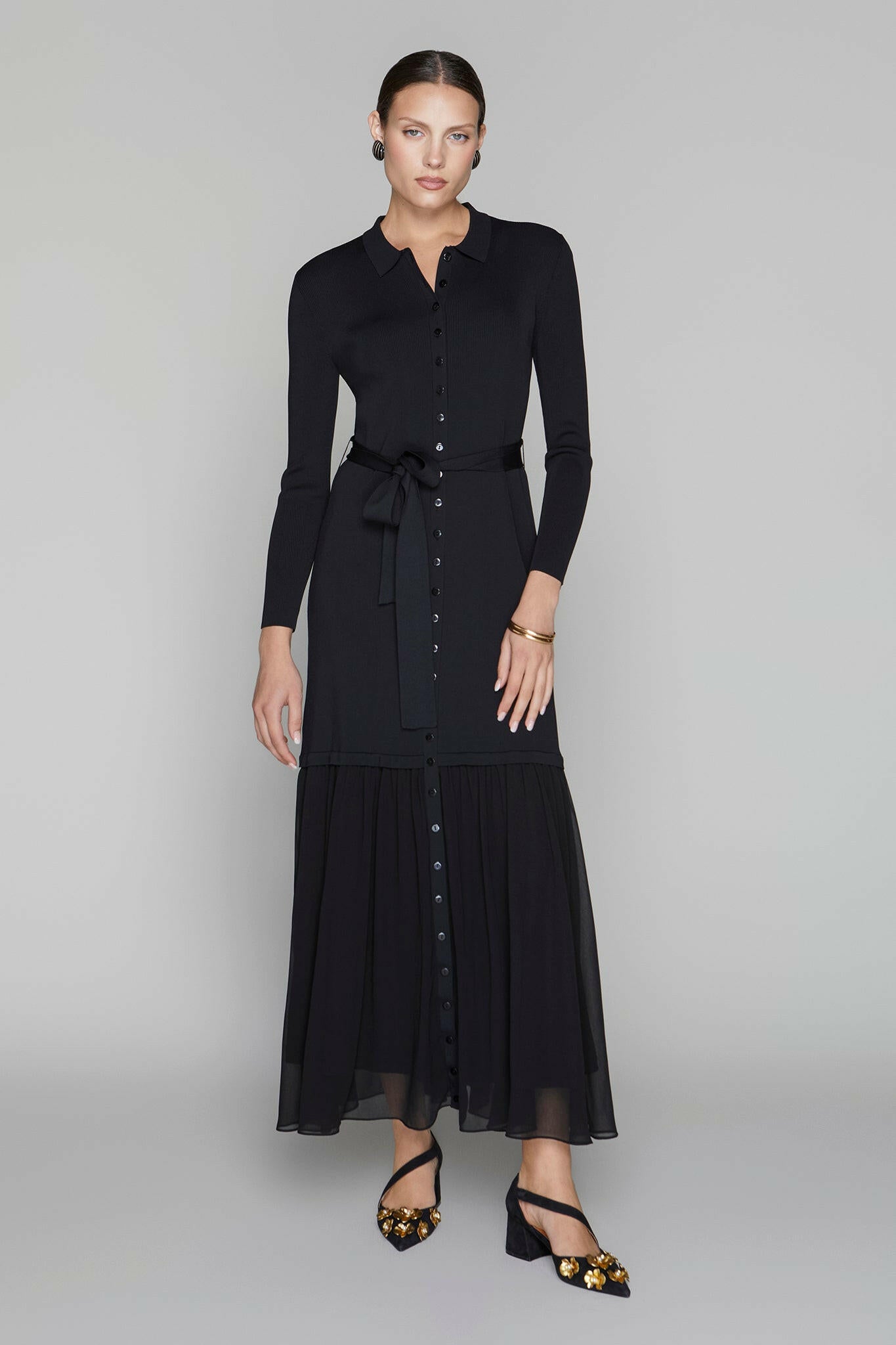 Harlow Dress in Black Apparalel