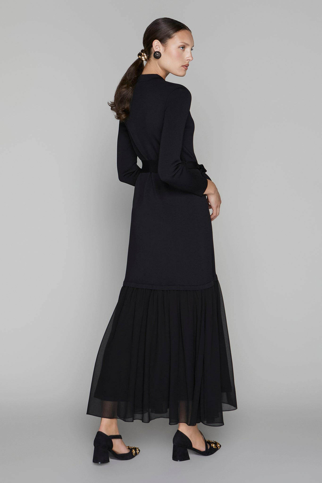 Harlow Dress in Black Apparalel