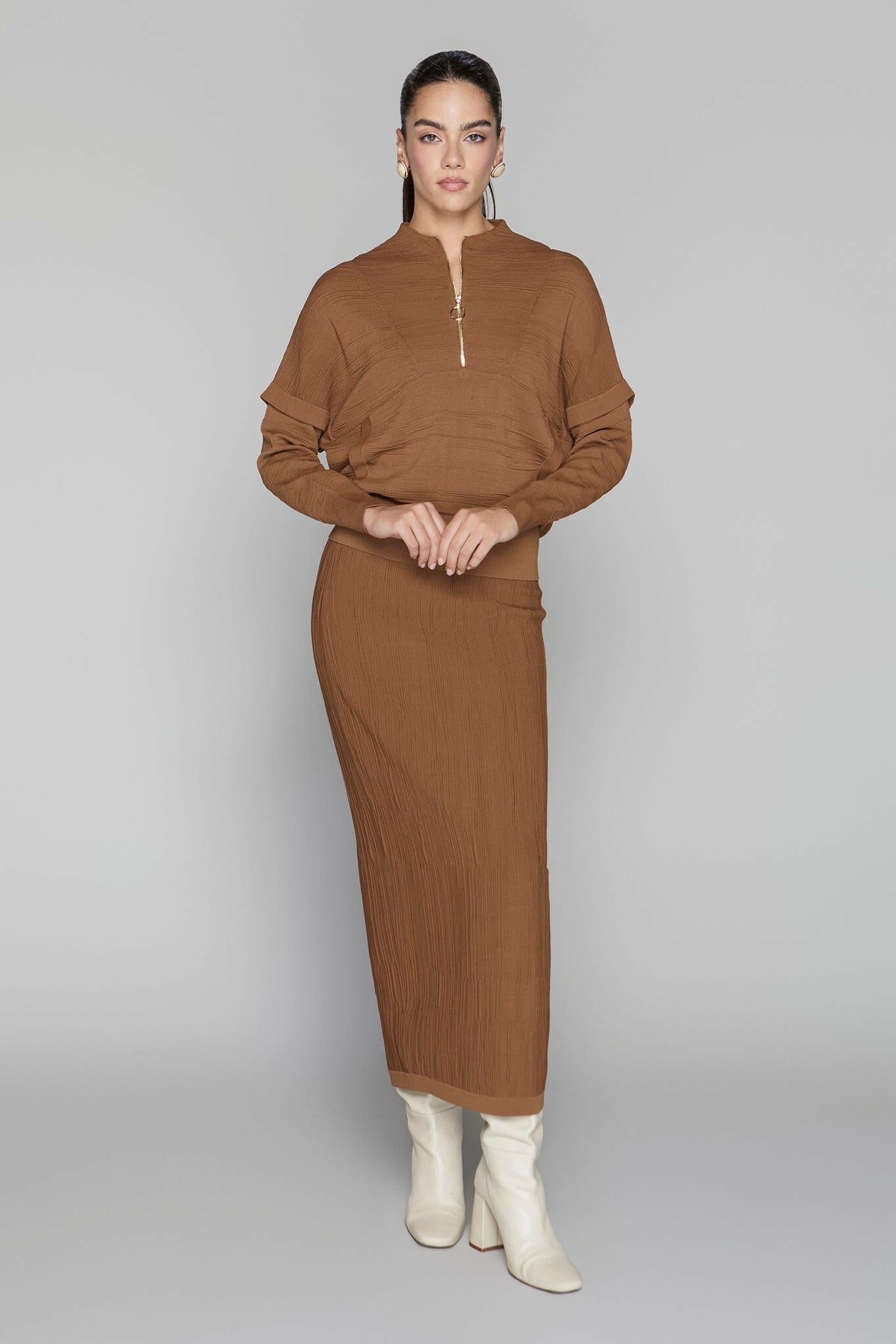 Canton Maxi Skirt in Cinnamon Apparalel