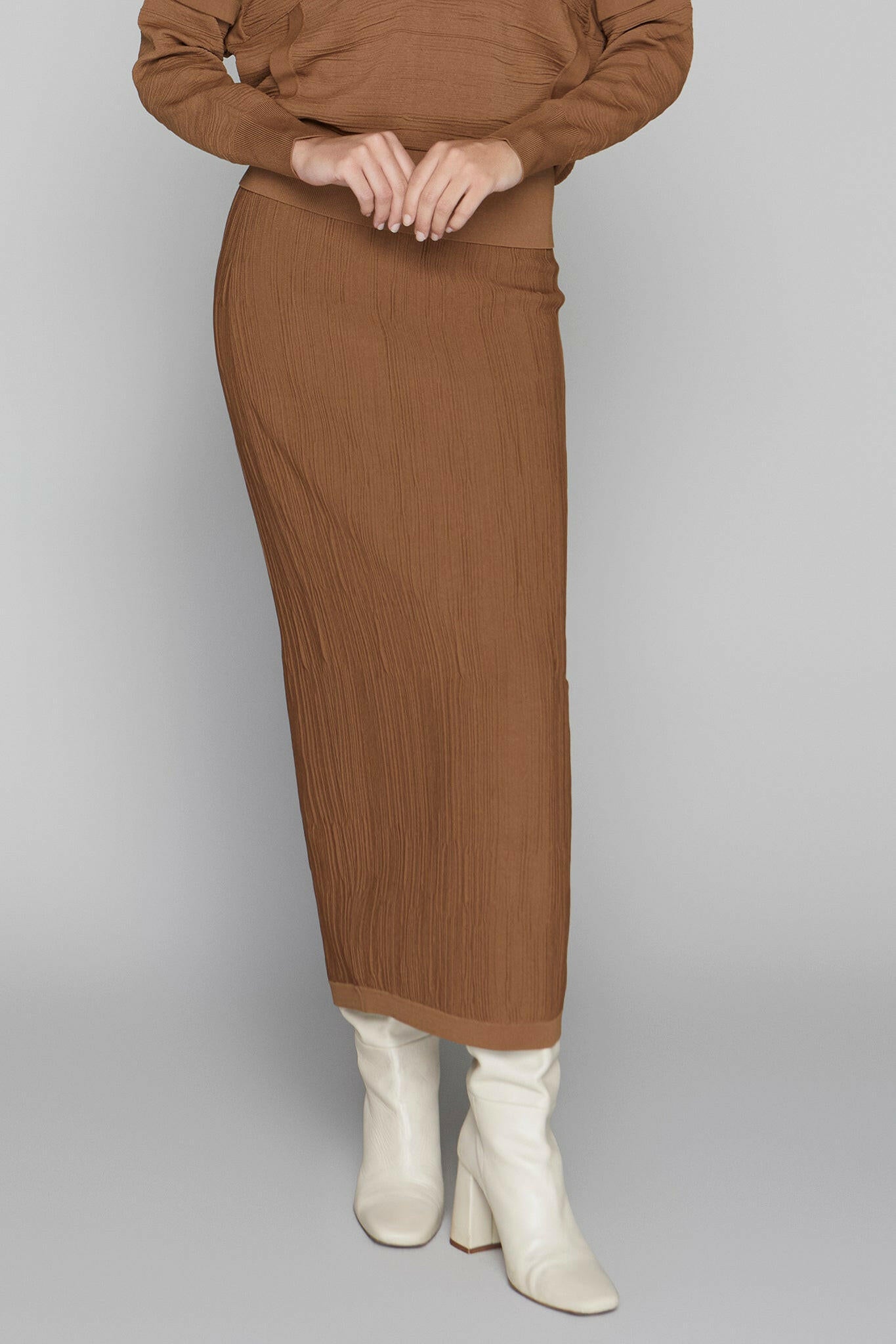 Canton Maxi Skirt in Cinnamon Apparalel