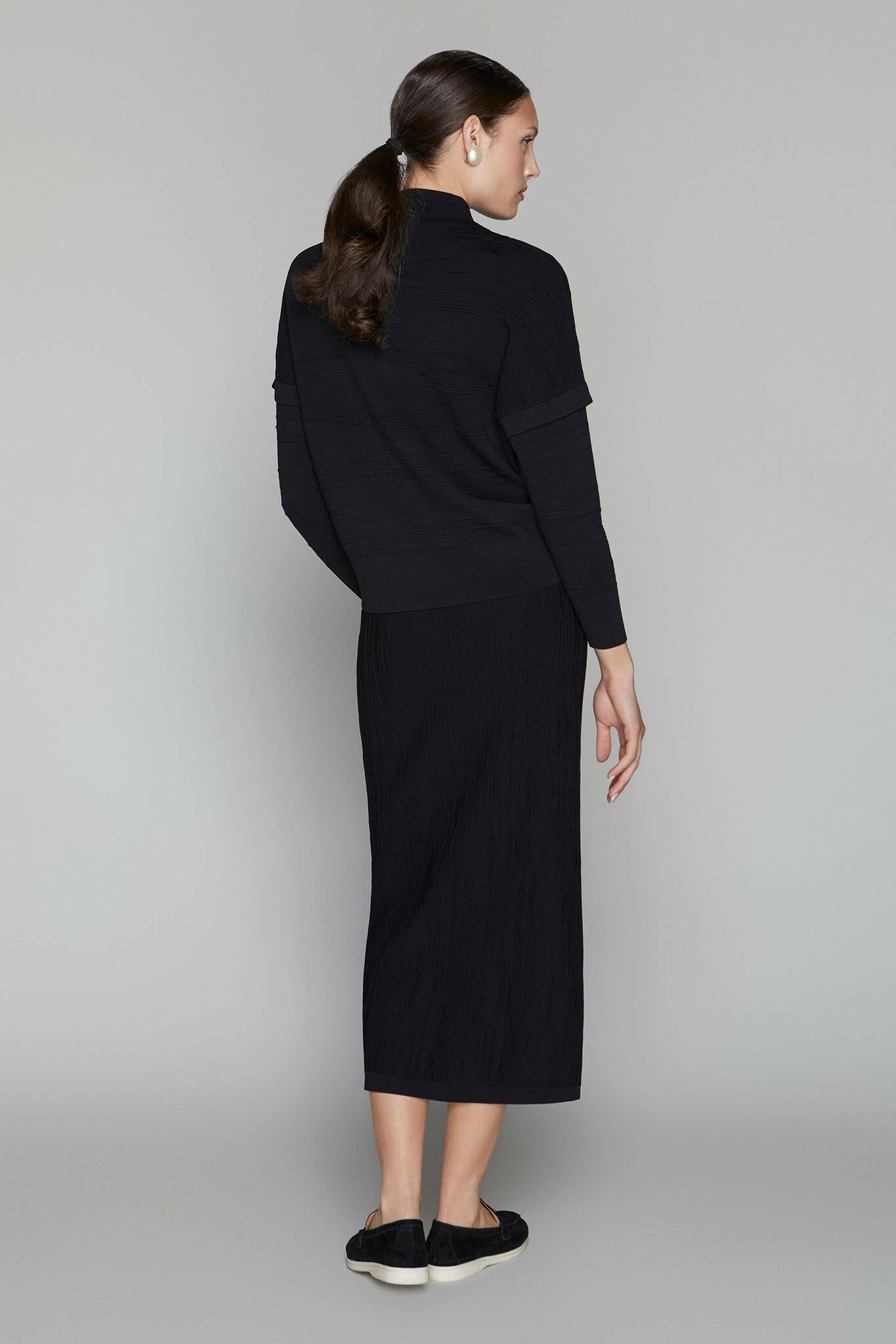 Canton Maxi Skirt in Black Apparalel