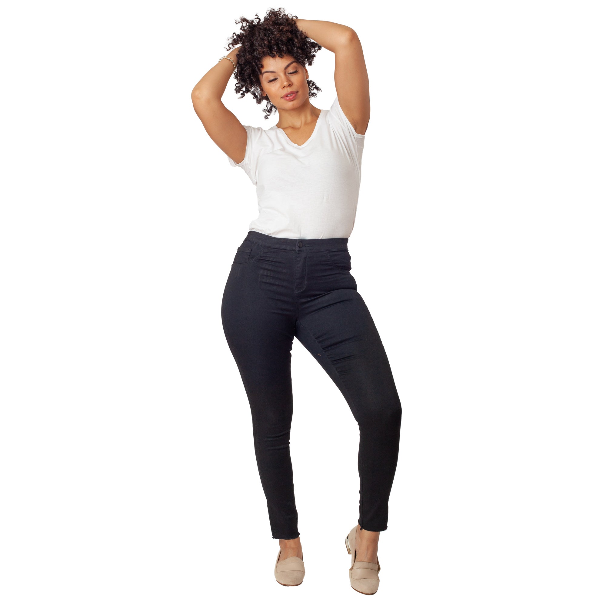 Jet Black Jeans Basic Signature Style