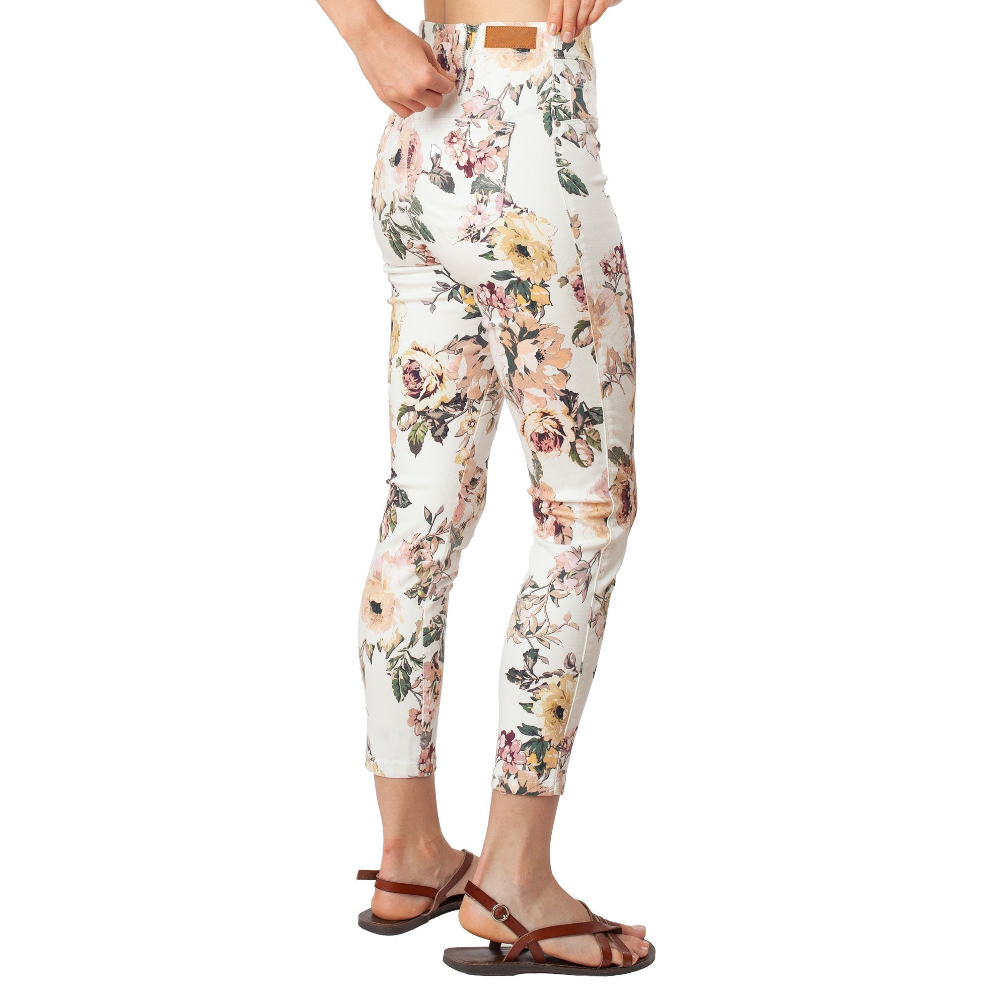 Calça jeans estampada estilo básico exclusivo