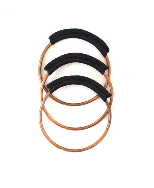 Copper + Leather Bangle.