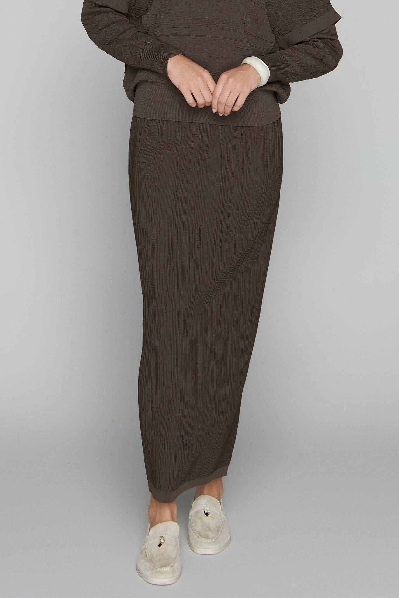 Canton Maxi Skirt in Cocoa Apparalel