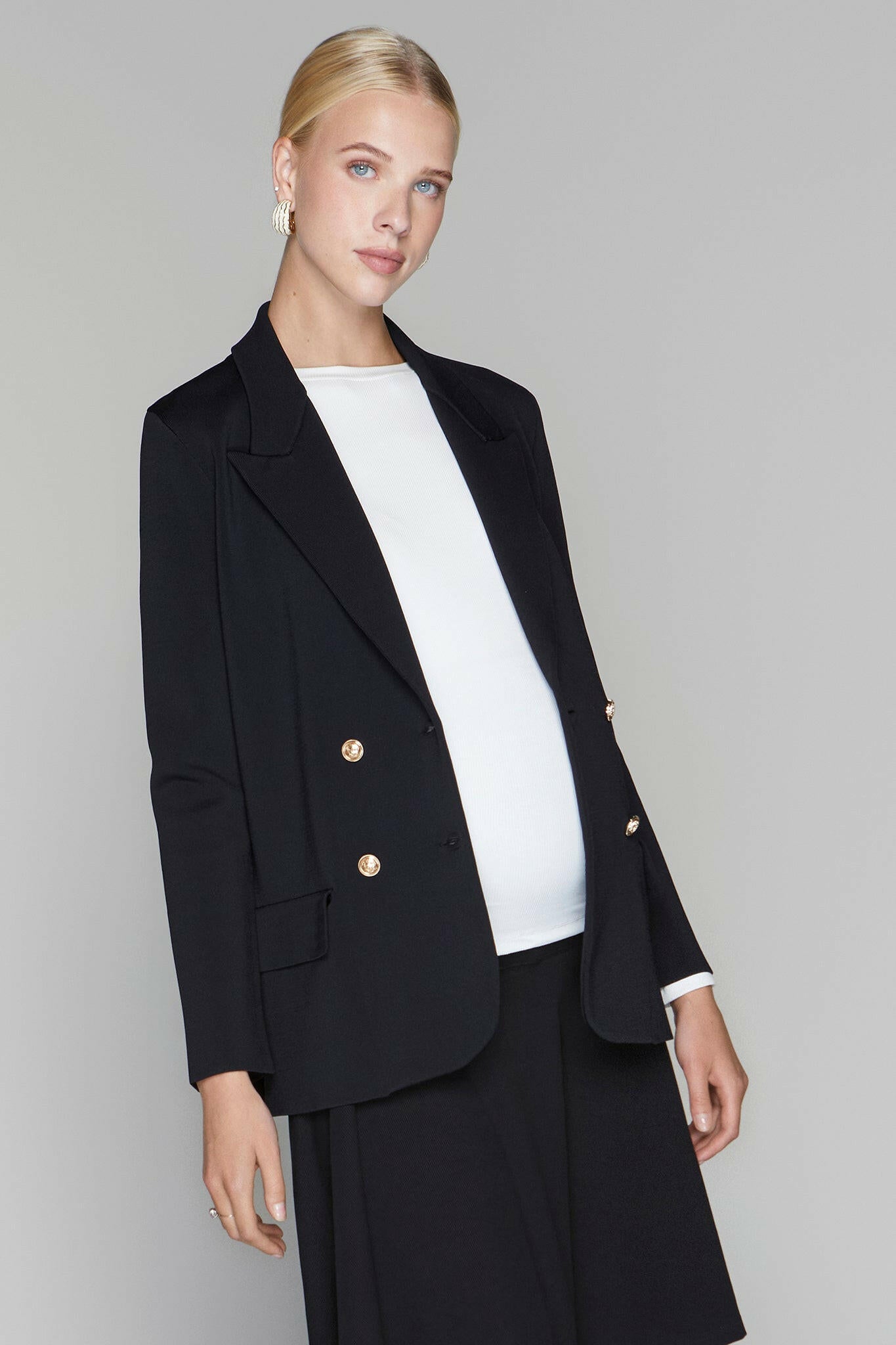 Darby Blazer in Black Apparalel