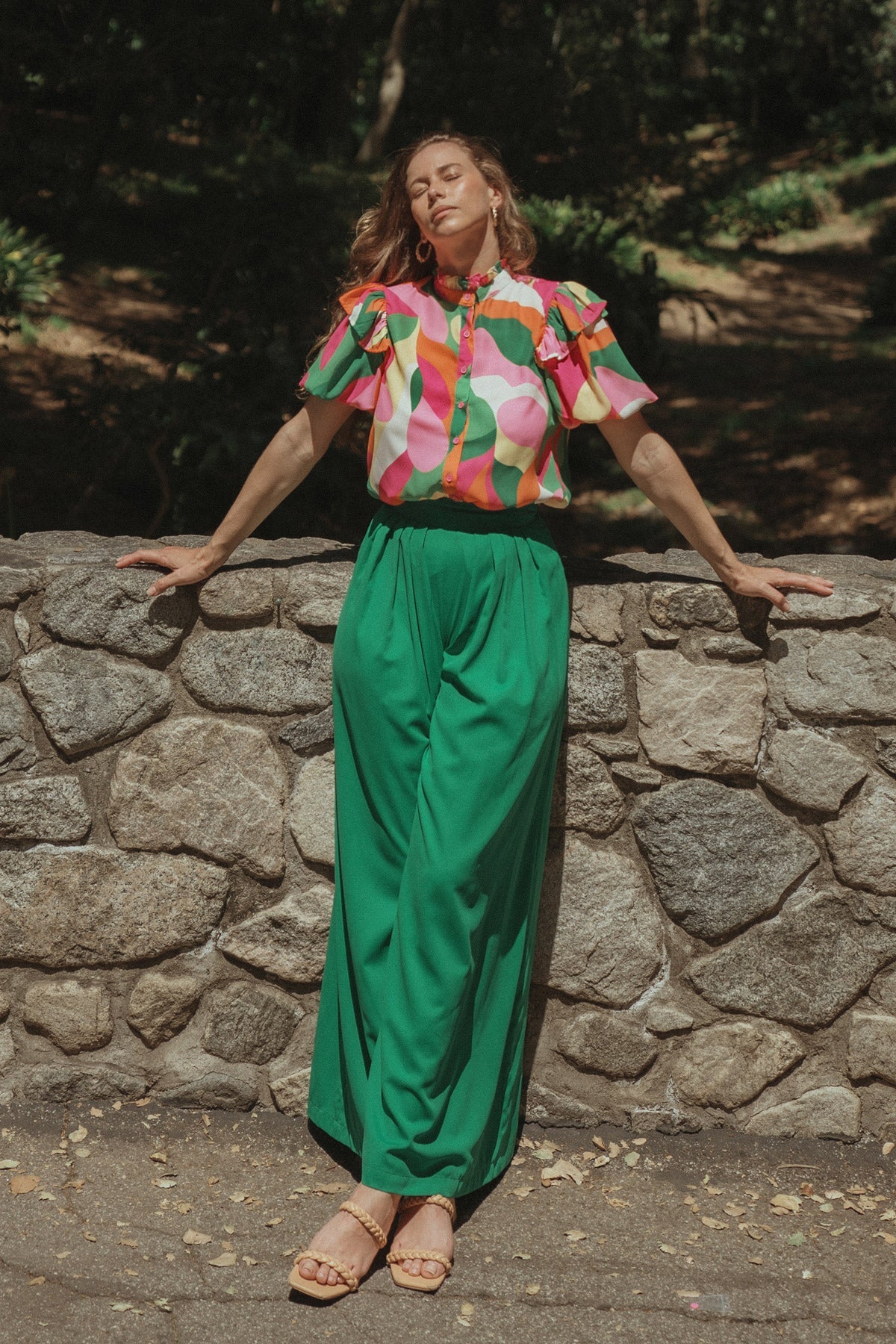 AT THE WISHING WELL WOVEN PANTS - MaraFormigone