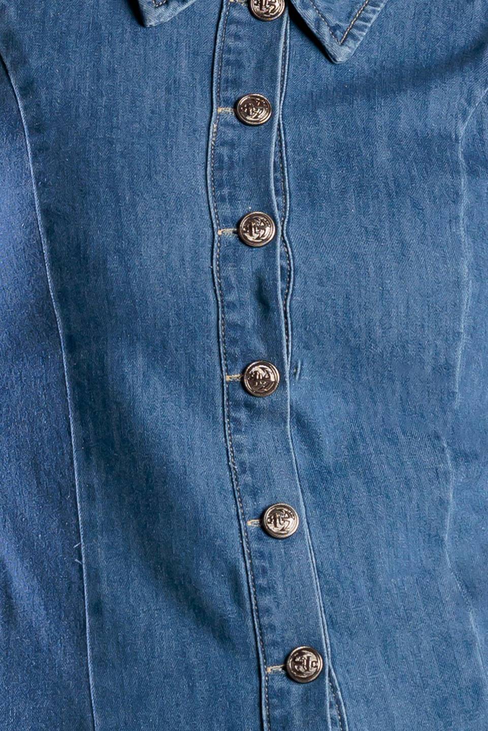 WHERE I WANT TO BE DENIM MINI DRESS - MaraFormigone